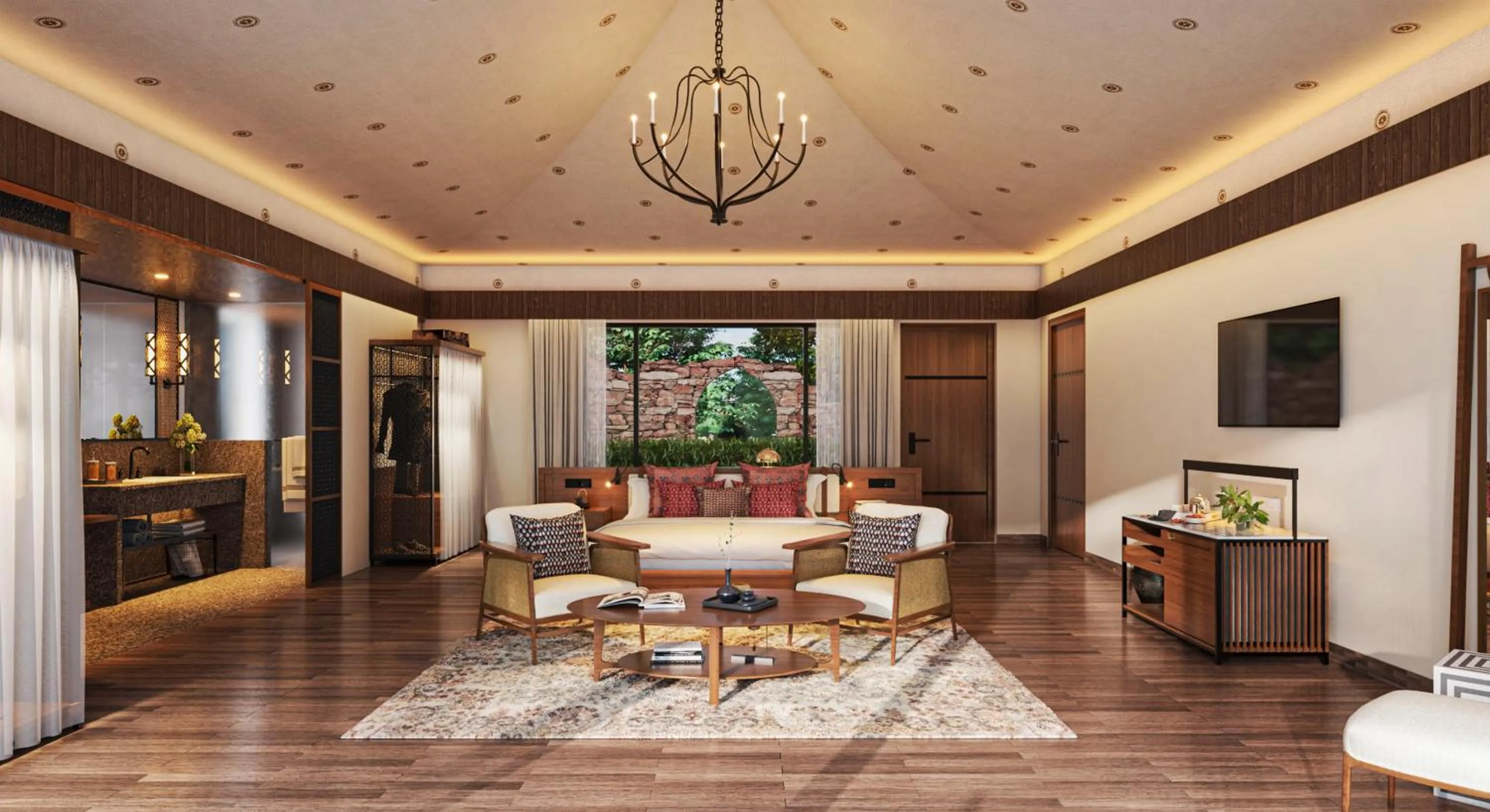 TV and multimedia in Alila Fort Bishangarh Jaipur - A Hyatt Brand