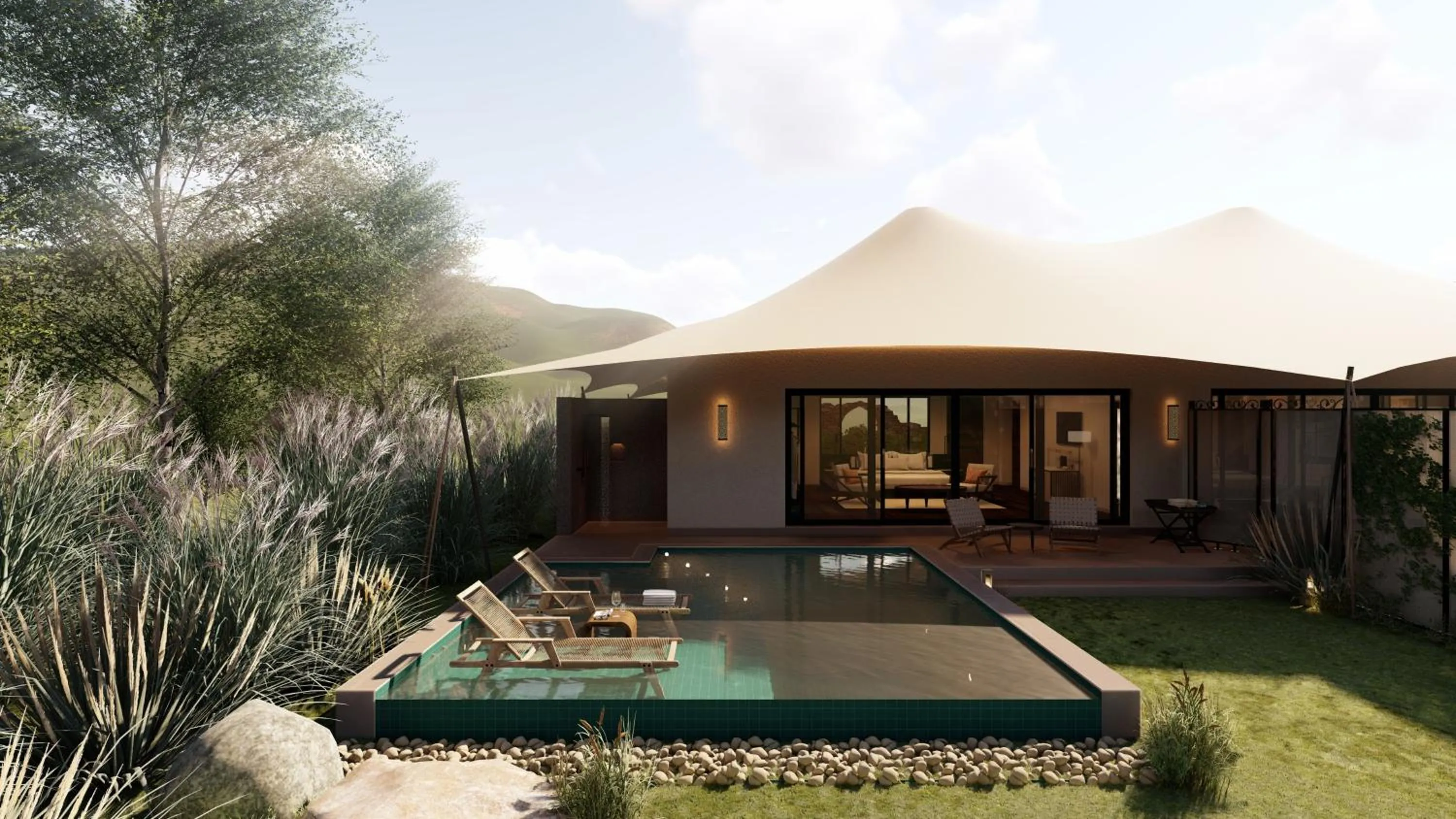 Patio in Alila Fort Bishangarh Jaipur - A Hyatt Brand