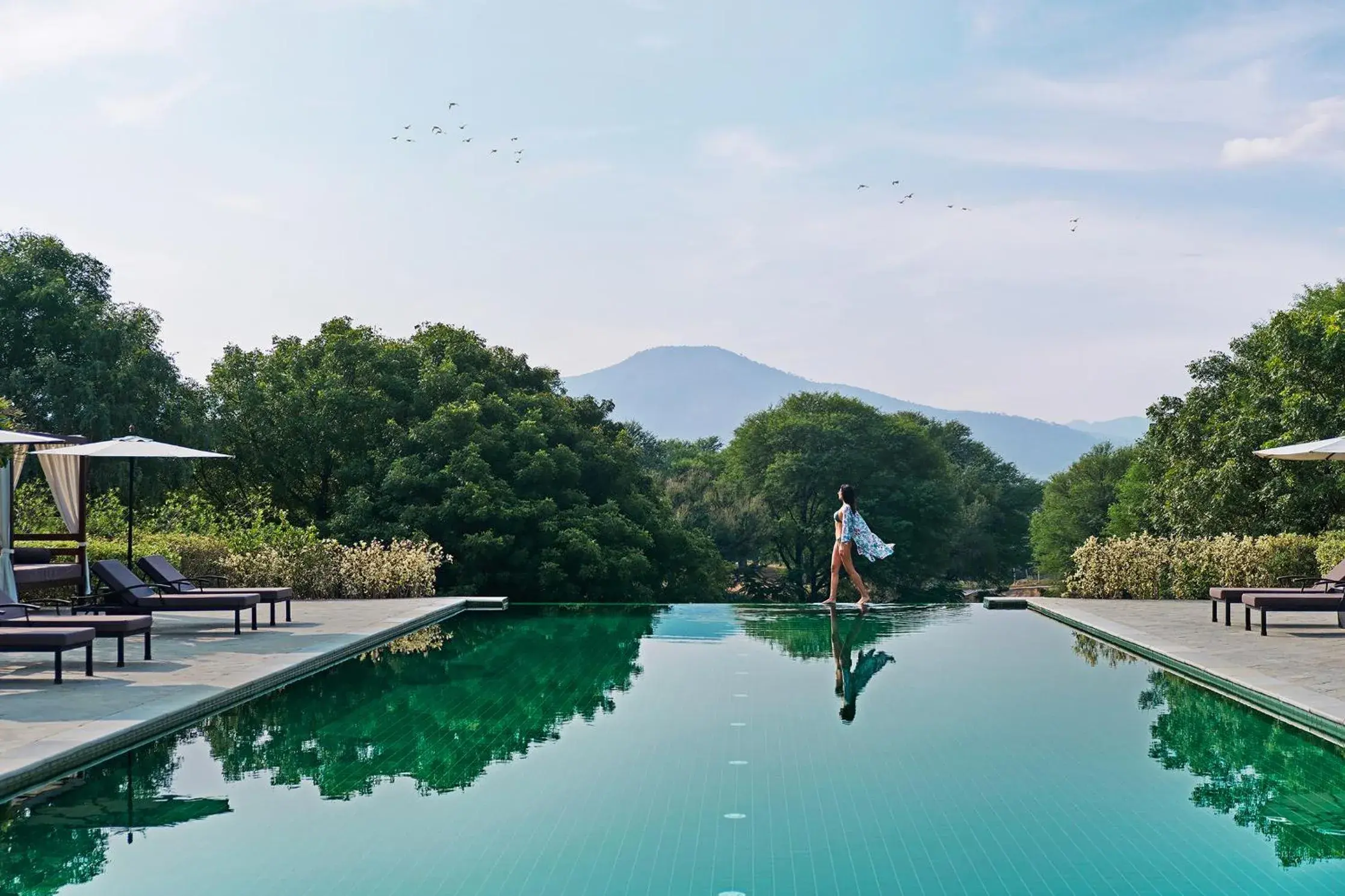 Swimming pool in Alila Fort Bishangarh Jaipur - A Hyatt Brand Swimming pool in Alila Fort Bishangarh Jaipur - A Hyatt Brand