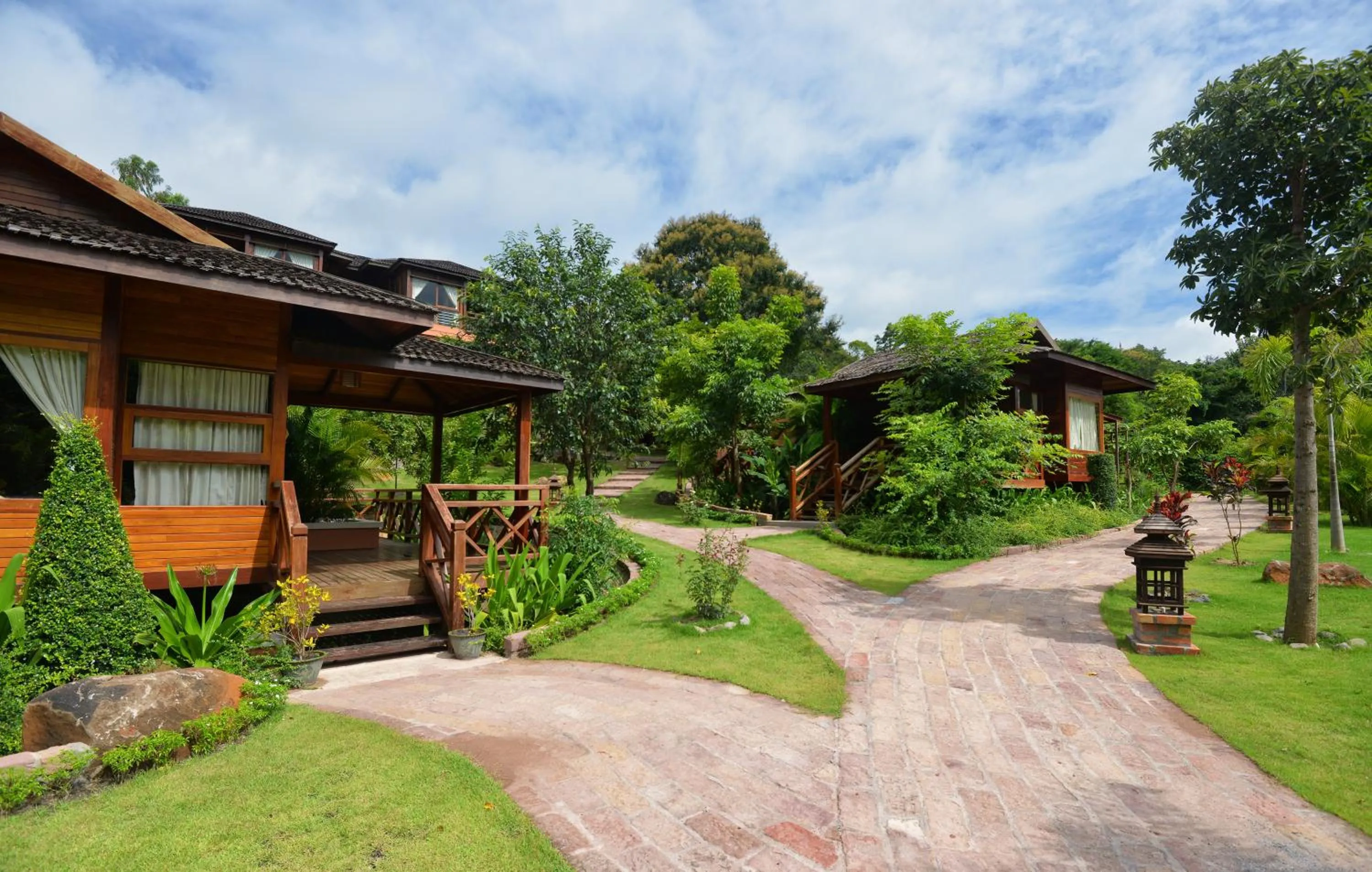 Garden view in Popa Garden Resort