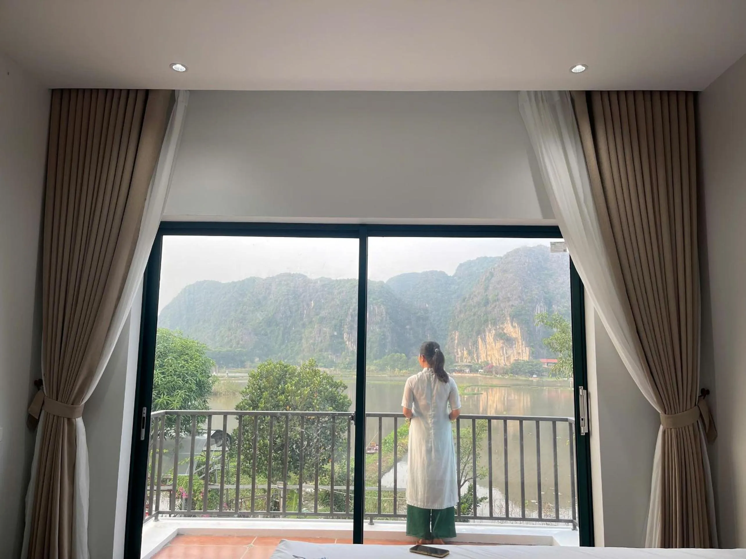 Balcony/Terrace in Tam Coc Mountain View Homestay