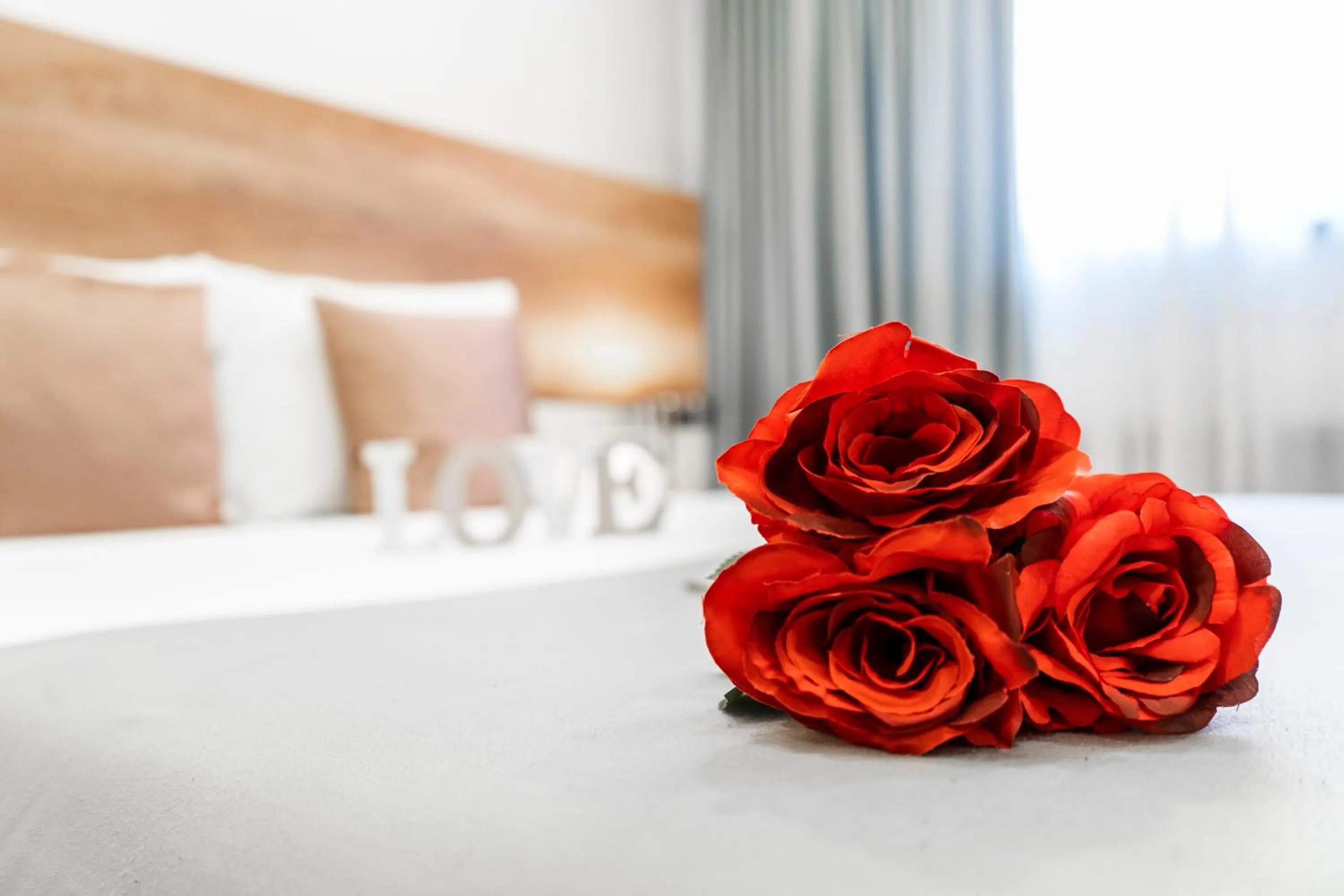 Bed in Hotel Santiny