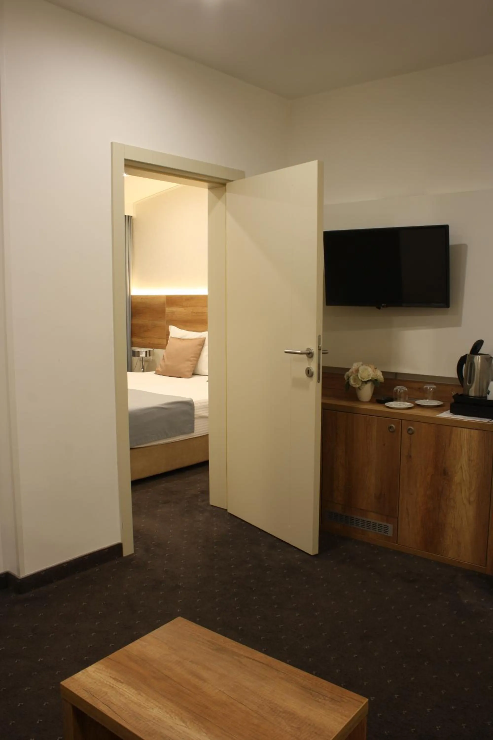 Bed in Hotel Santiny