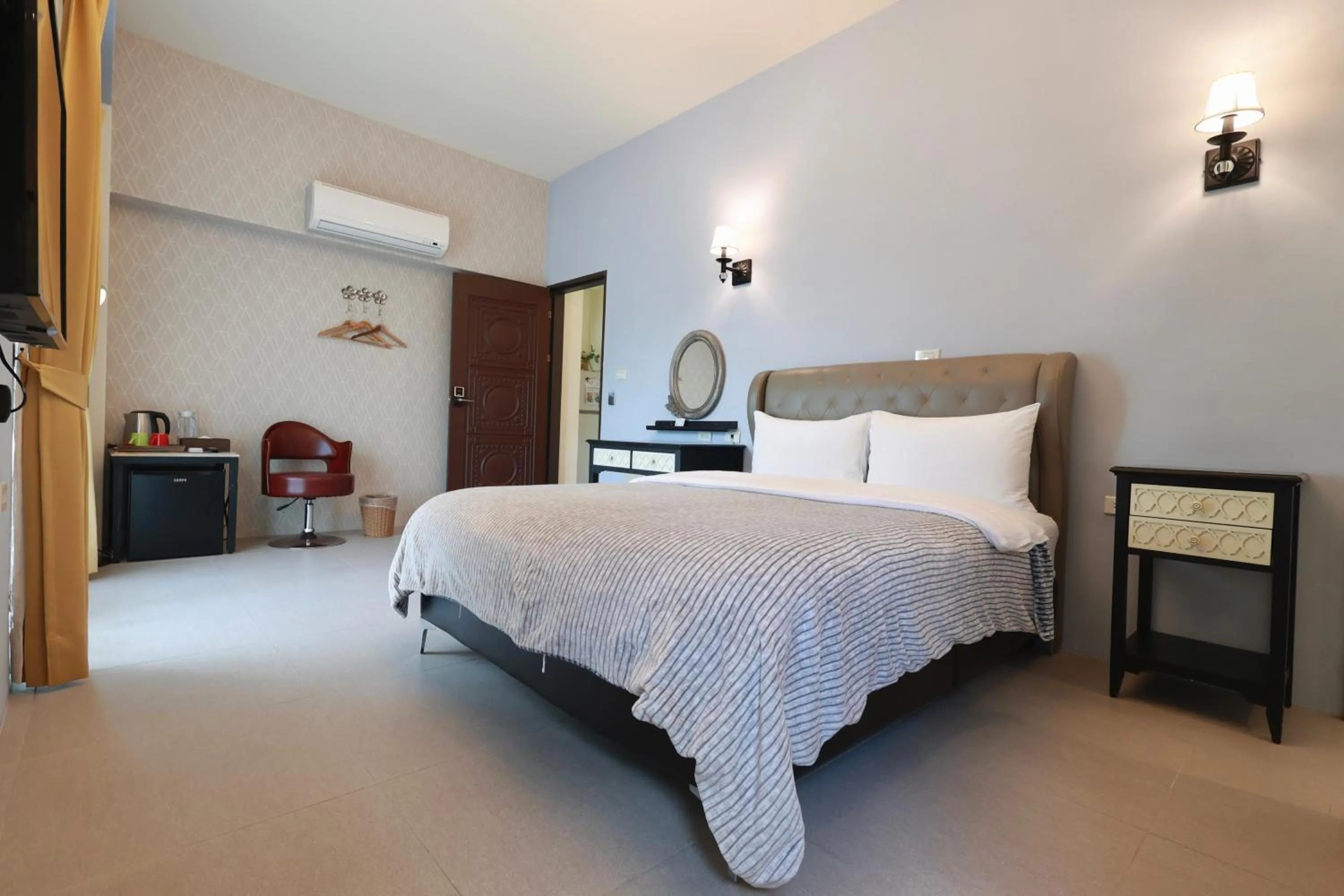 Bed in Taroko Mountain View B&B