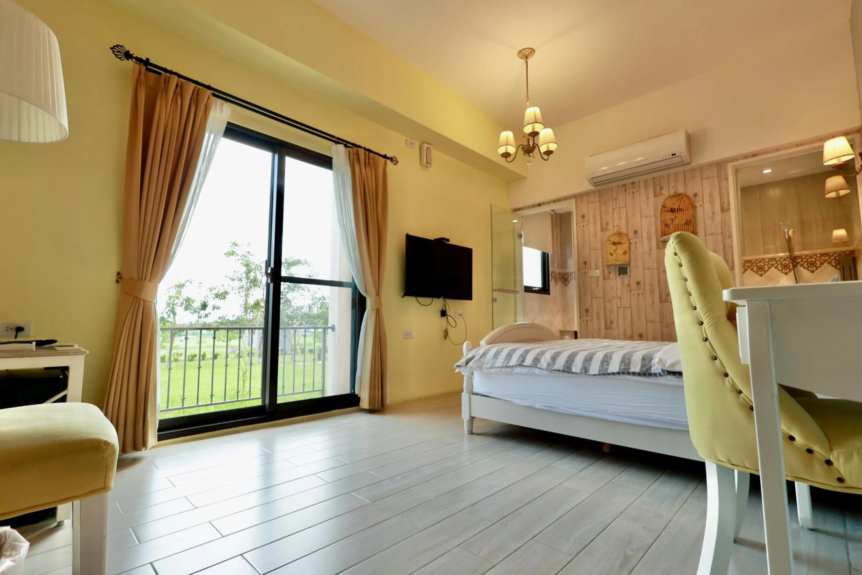 Bed in Taroko Mountain View B&B