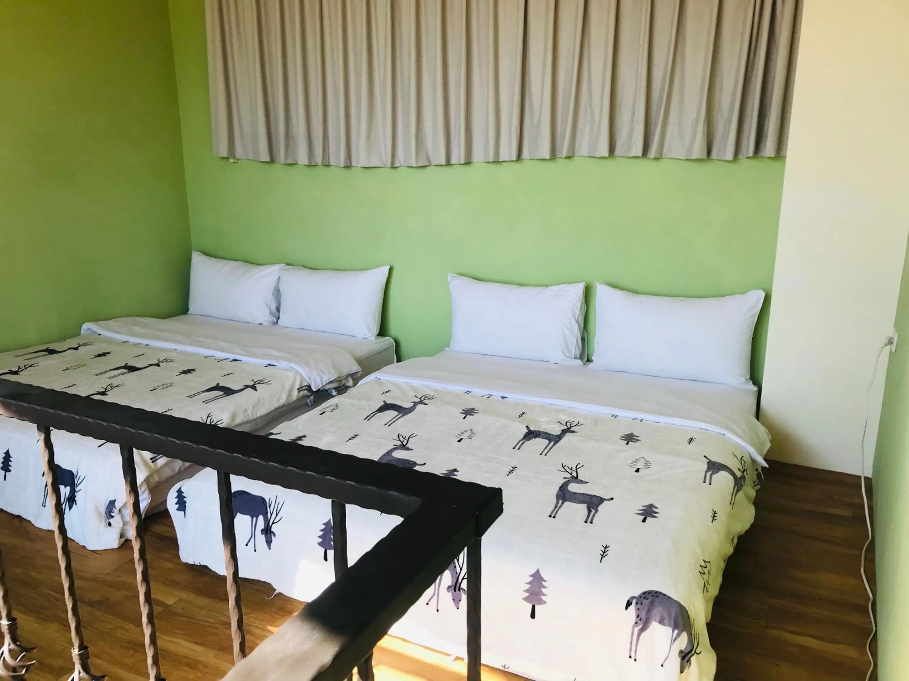 Bed in Taroko Mountain View B&B