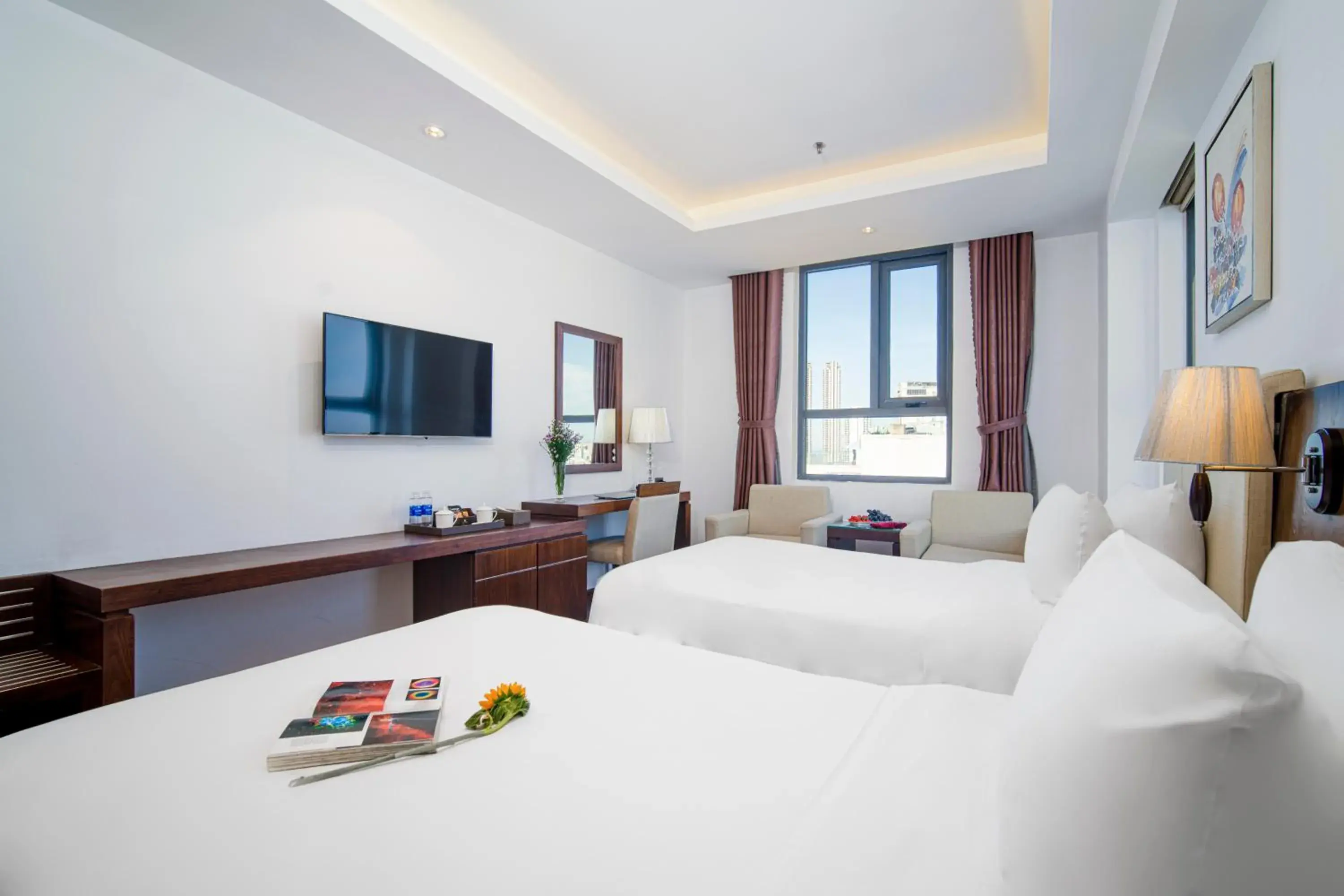 View (from property/room), Bed in Luxtery Hotel View (from property/room), Bed in Luxtery Hotel