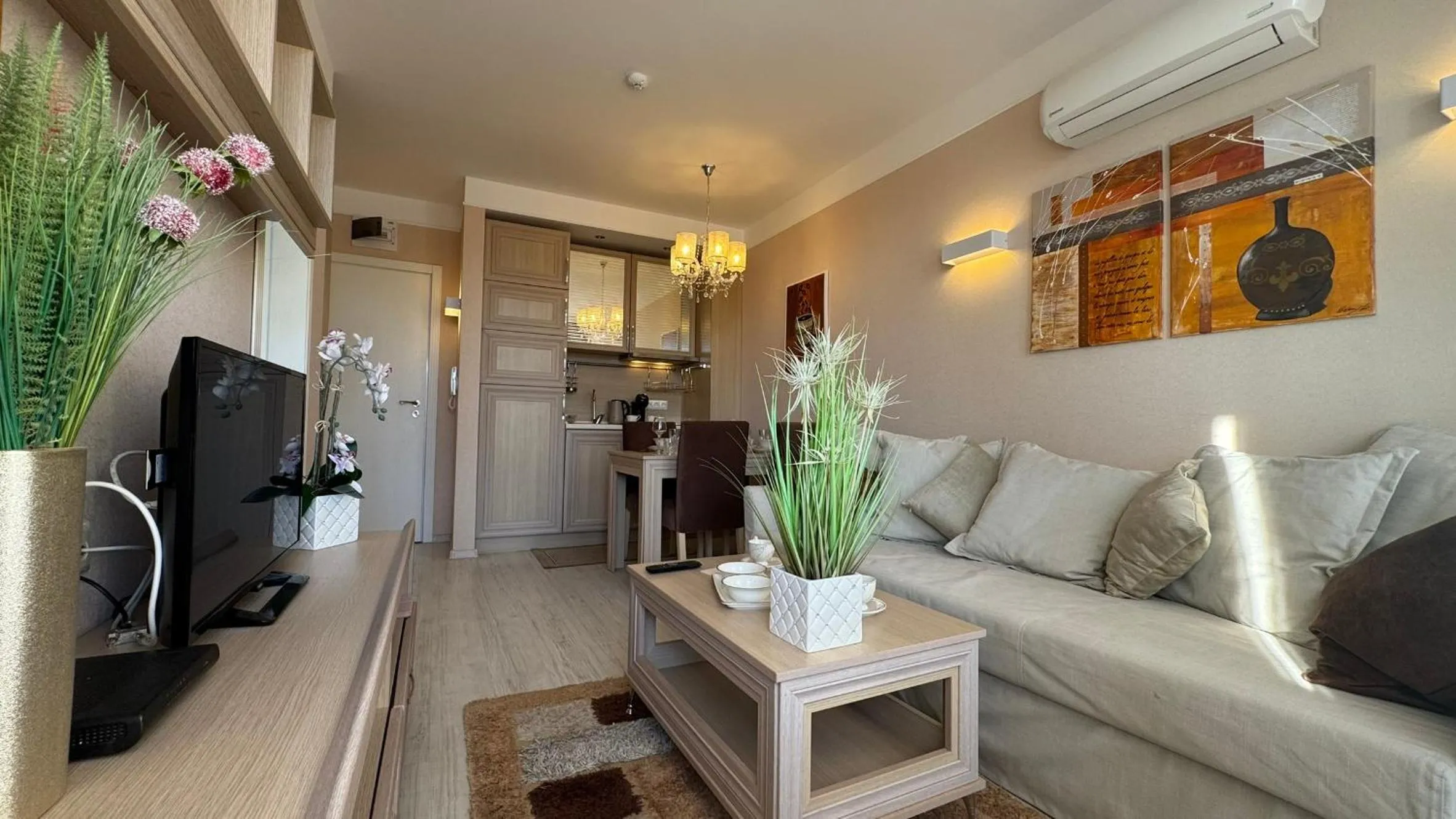 Living room in Bratanov Harmony Suites Dream Island Apartments