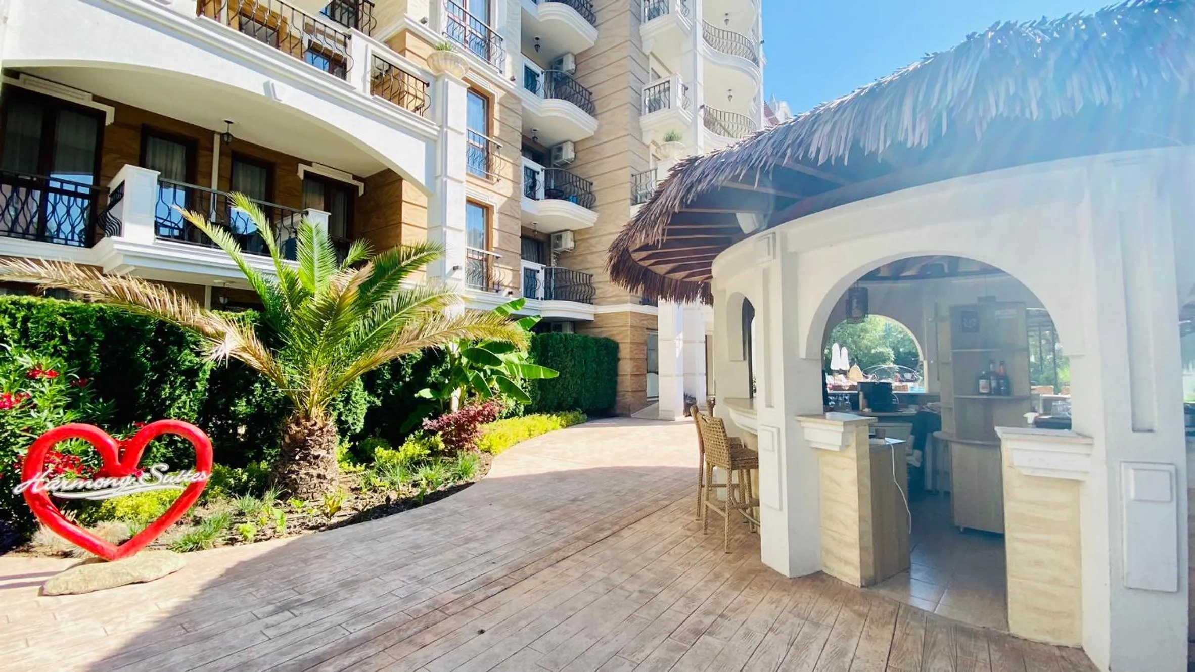 Patio in Bratanov Harmony Suites Dream Island Apartments