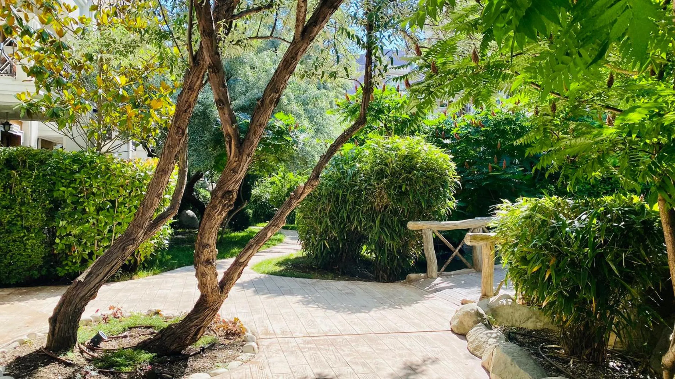 Patio in Bratanov Harmony Suites Dream Island Apartments