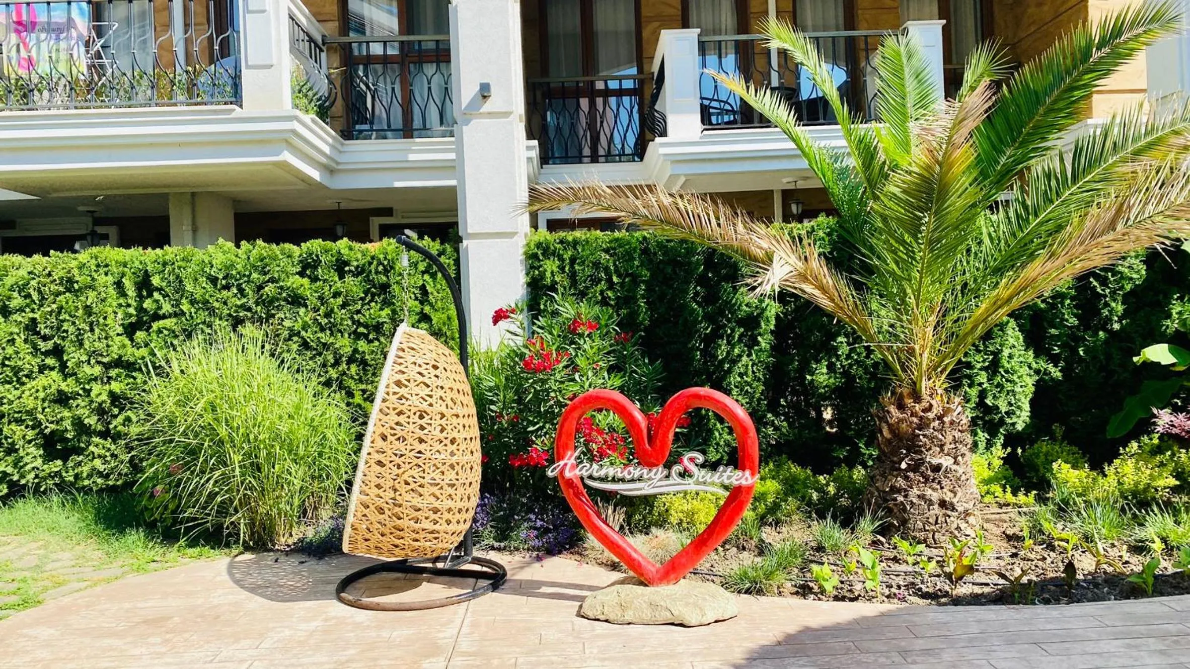 Patio in Bratanov Harmony Suites Dream Island Apartments