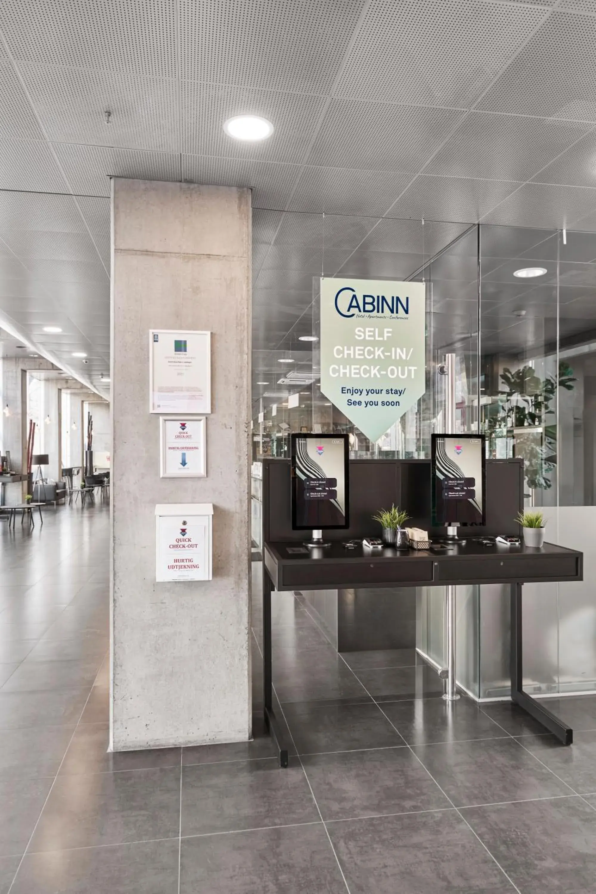 Lobby or reception in Cabinn Metro Lobby or reception in Cabinn Metro