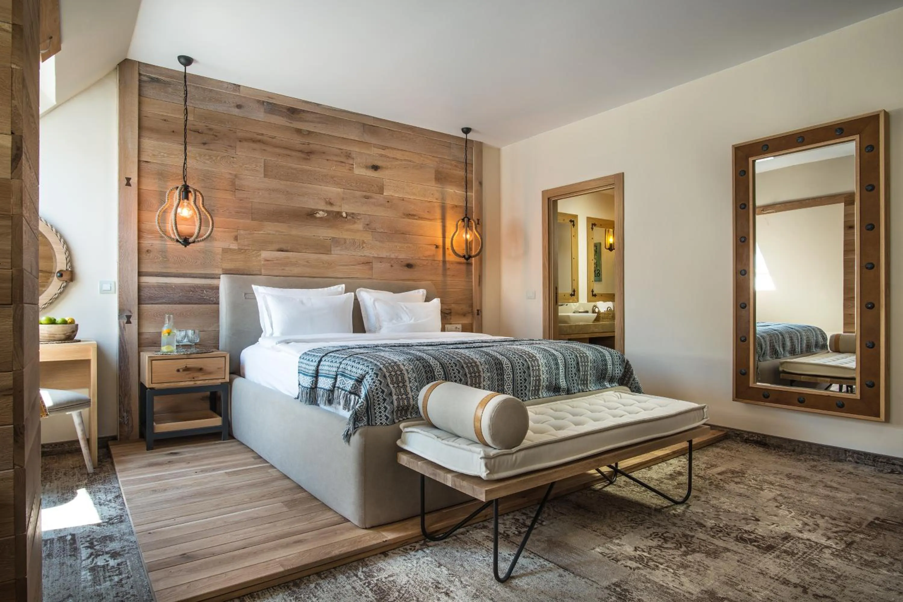 Bed in Blu Bay Hotel Sozopol