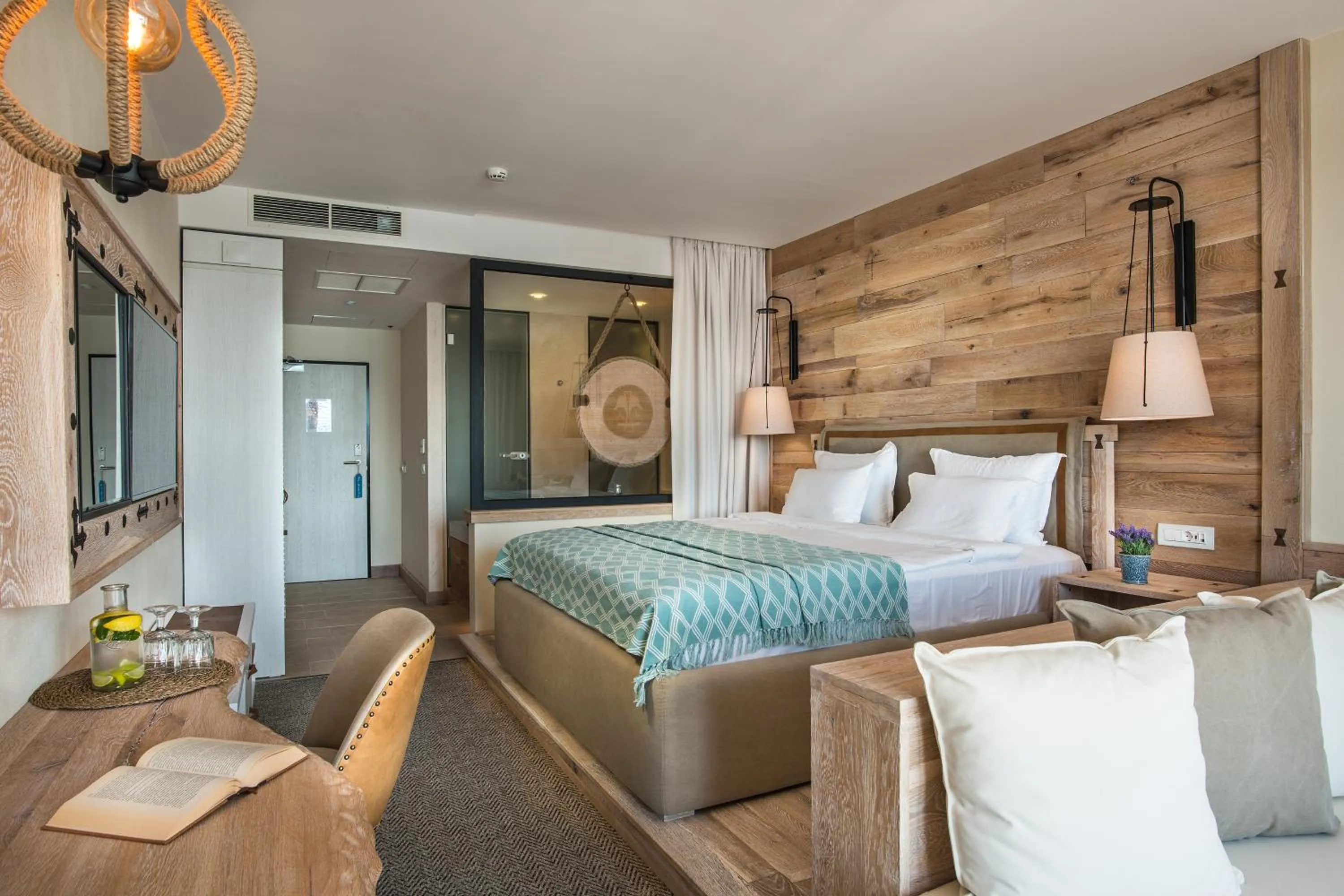 Bed in Blu Bay Hotel Sozopol