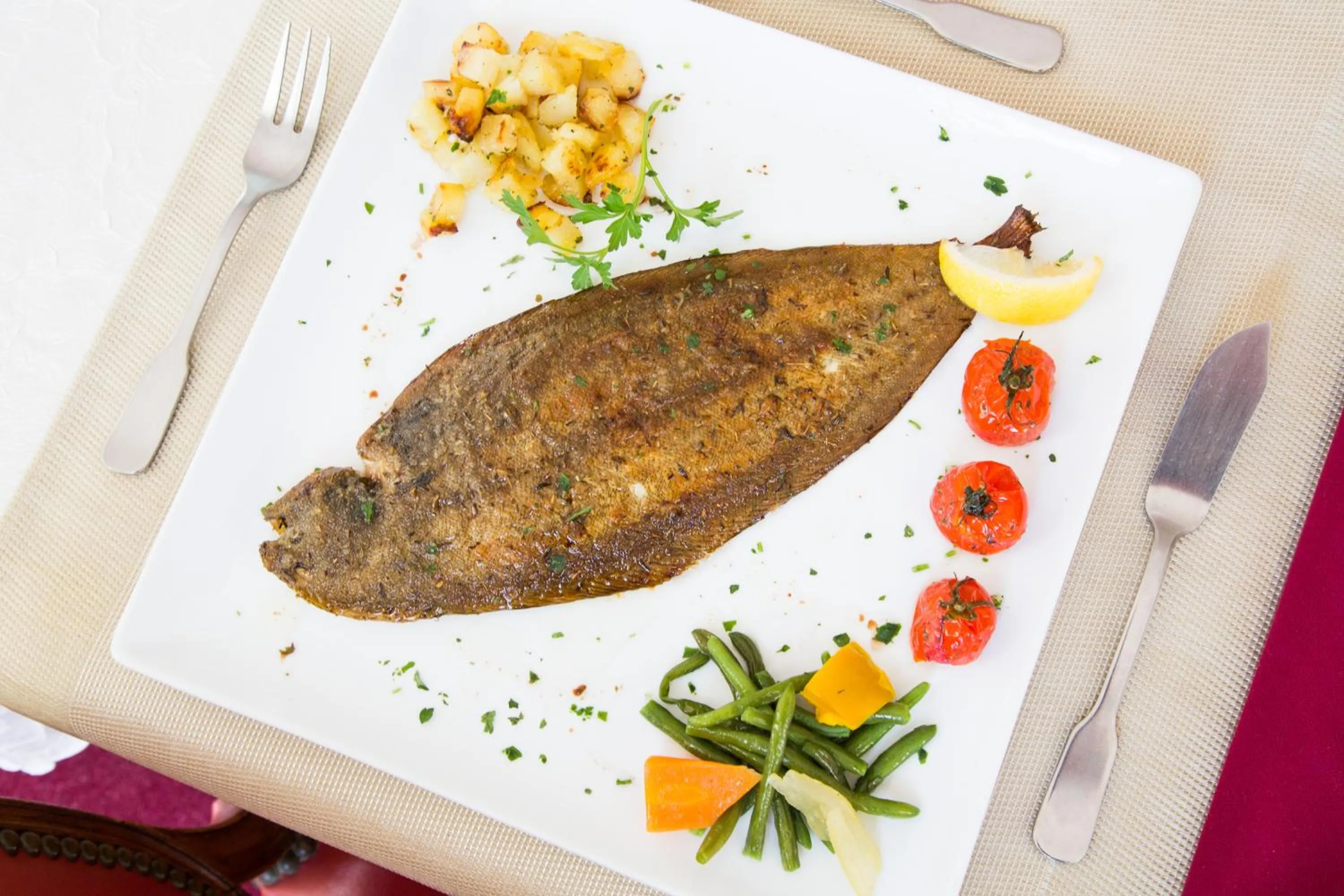 Lunch in Hostellerie de La Roseraie