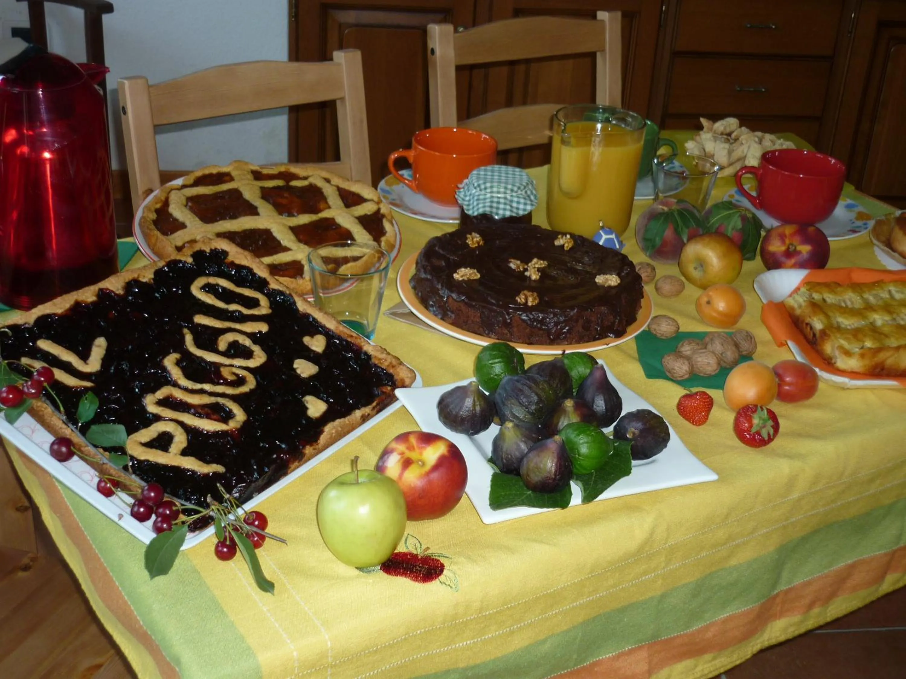 Italian breakfast in Il Poggio di Traverde