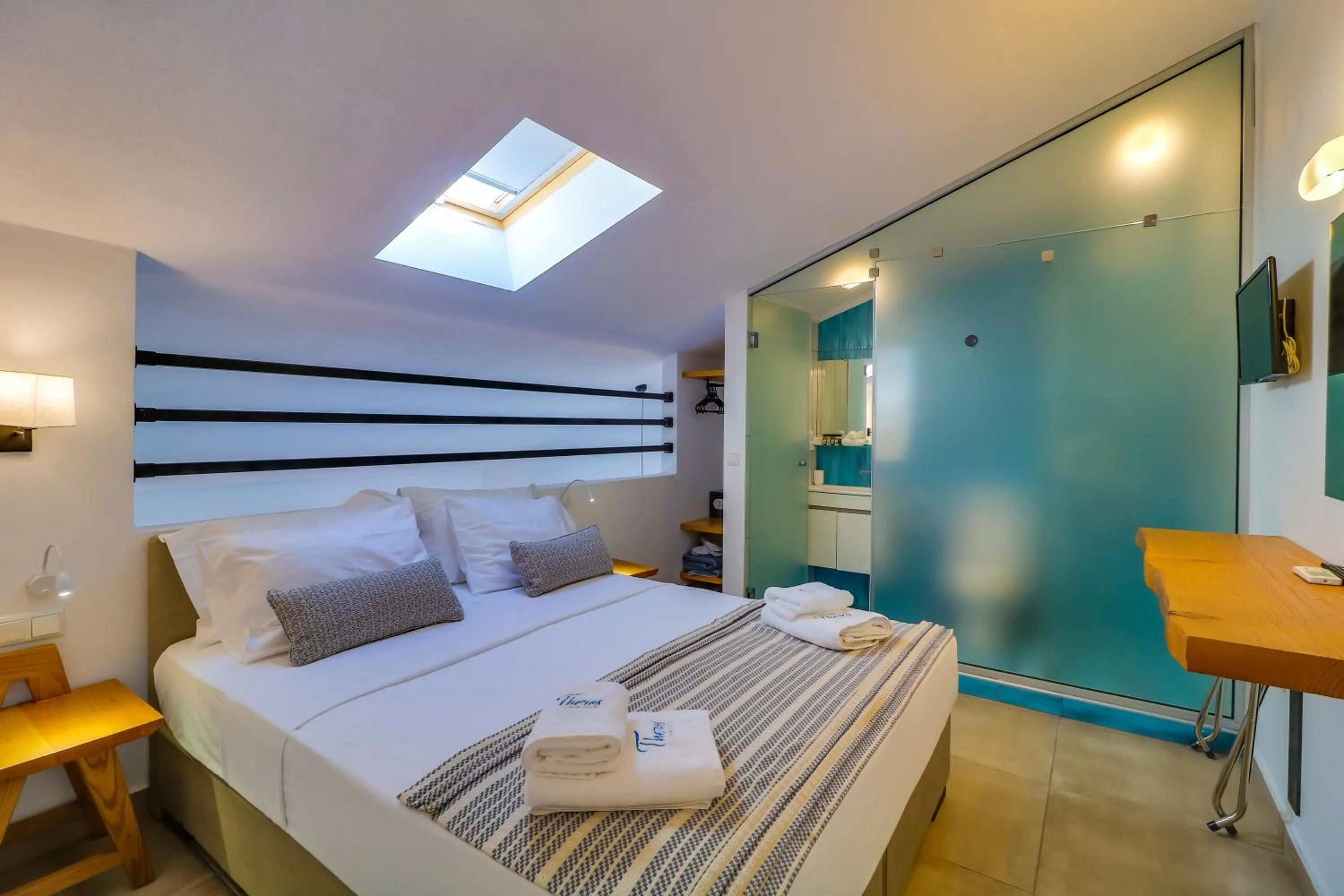 Bedroom in Theros Villas & Suites