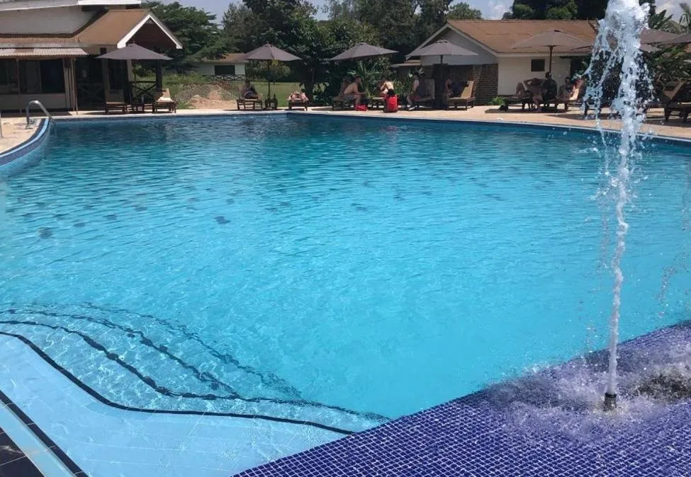Swimming pool in Ameg Lodge Kilimanjaro