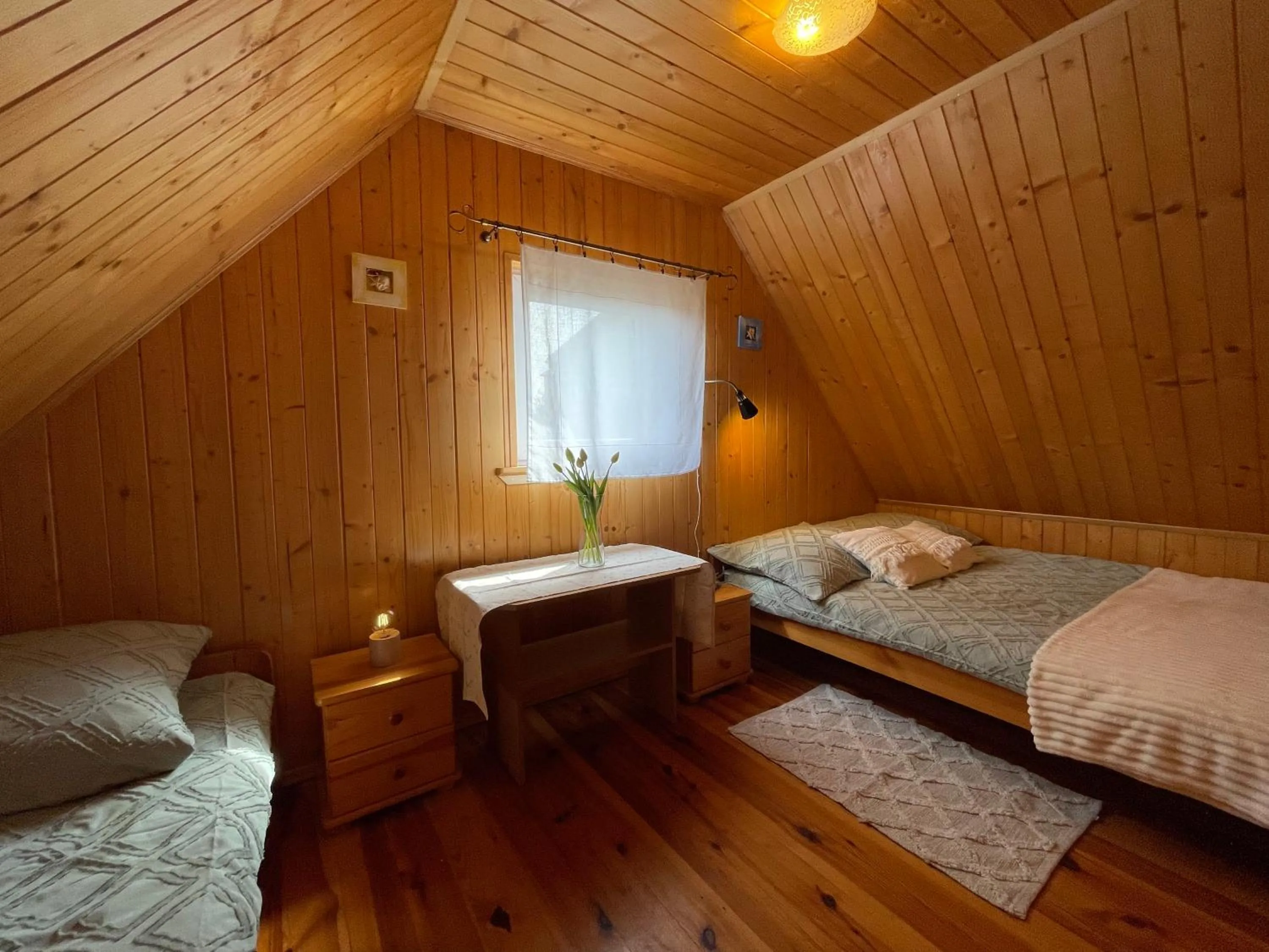 Bed in Domek Danusia z dwiema sypialniami
