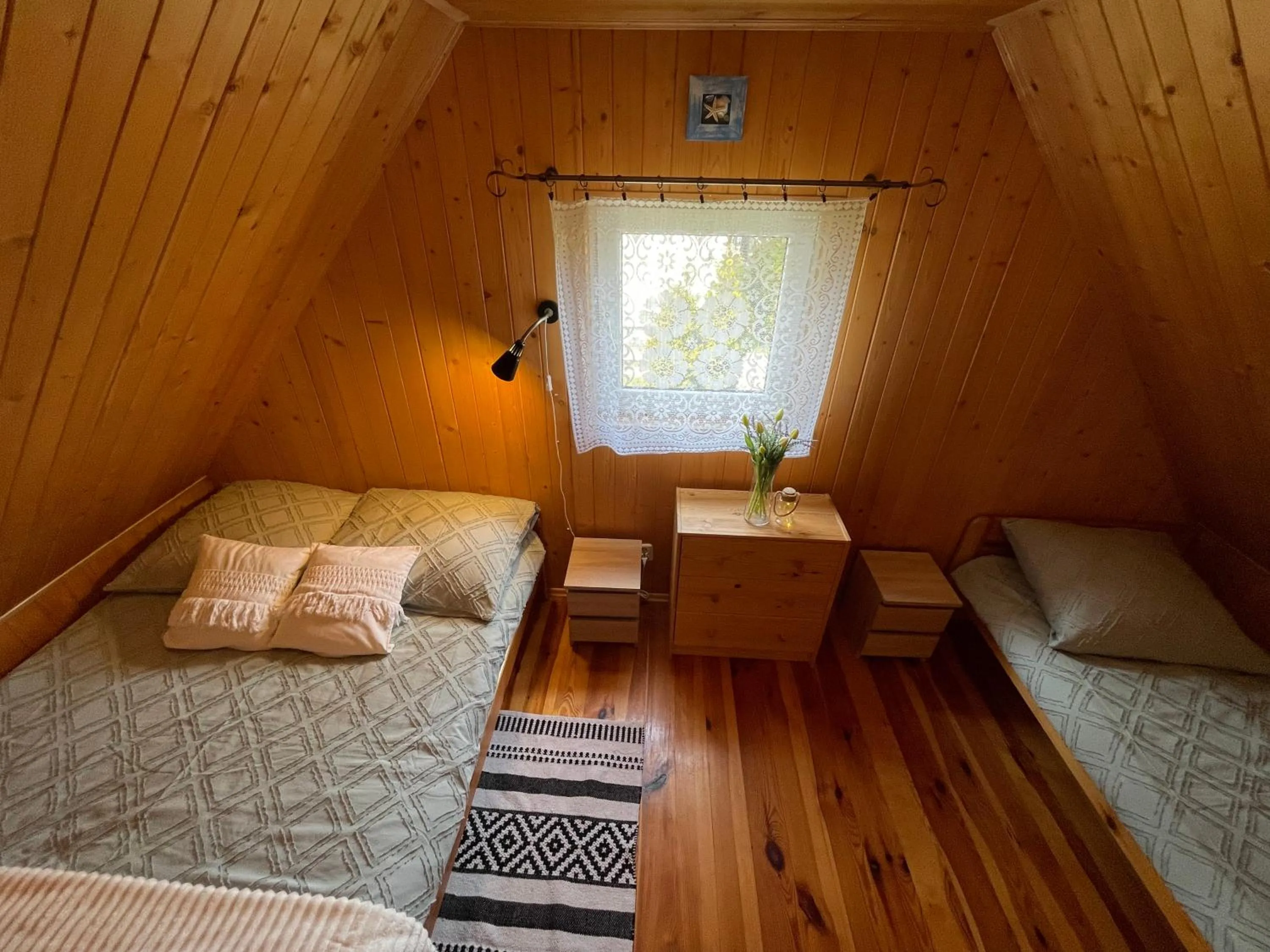 Bed in Domek Danusia z dwiema sypialniami