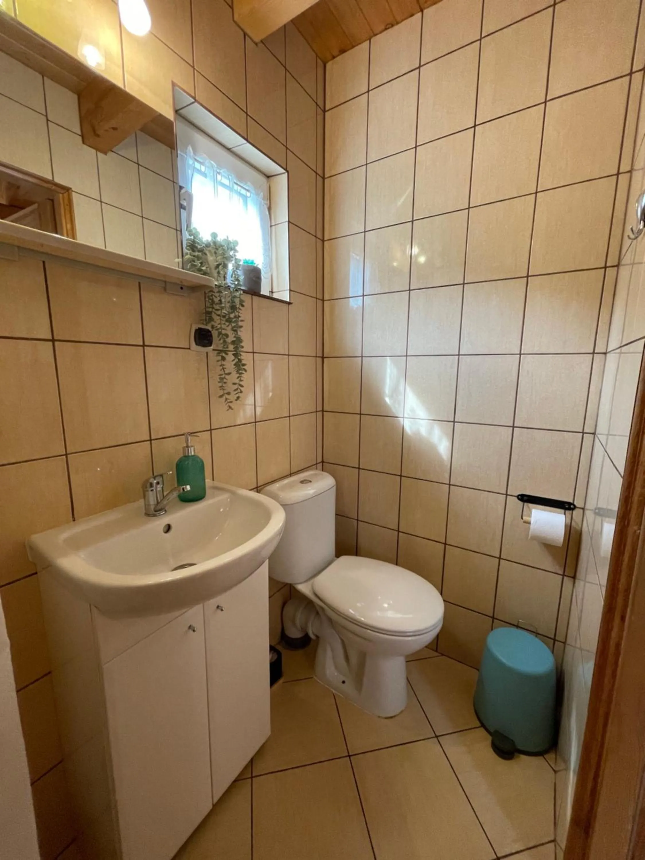 Shower in Domek Danusia z dwiema sypialniami