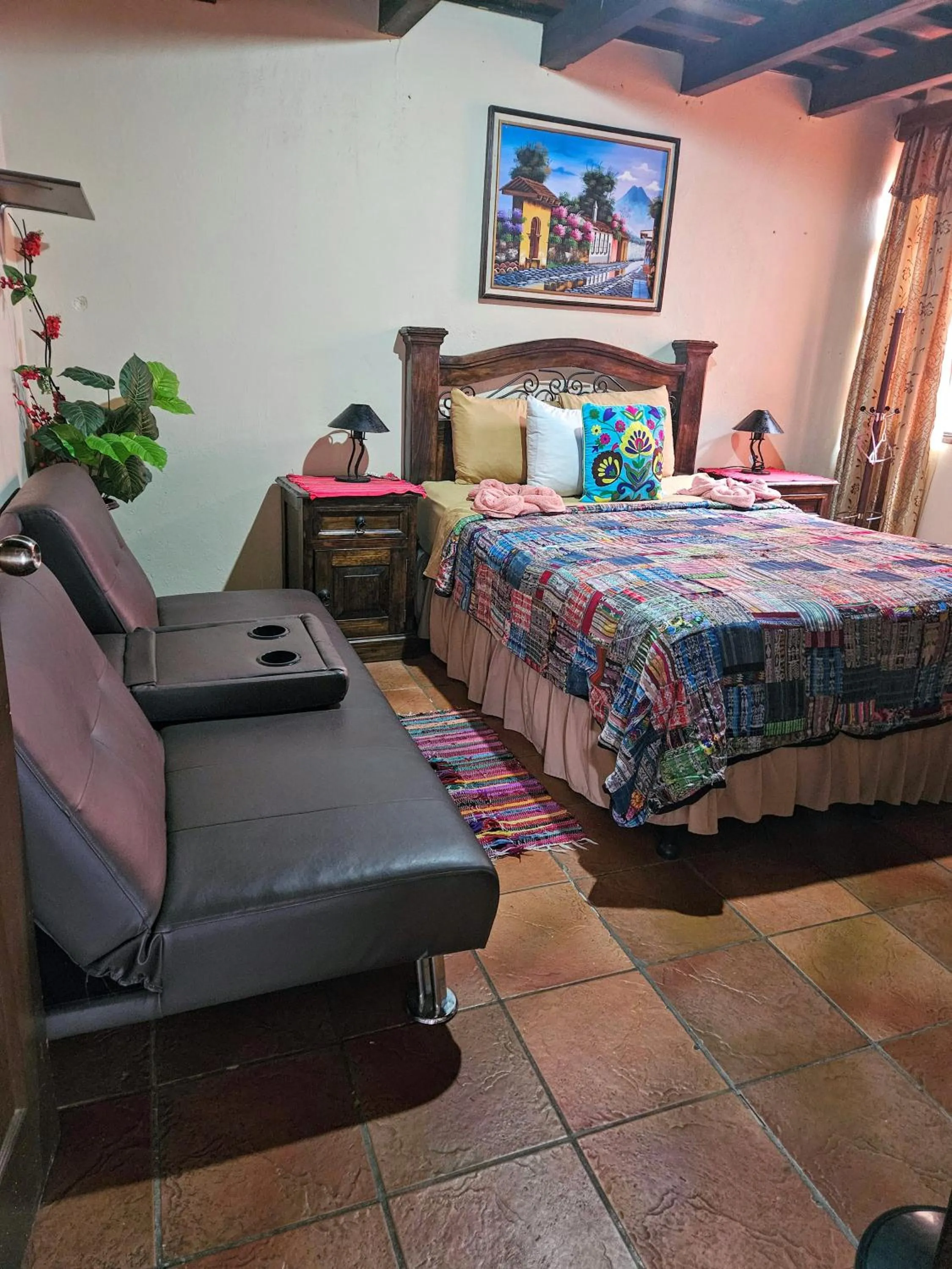 Bed in Hotel Casa del Cerro