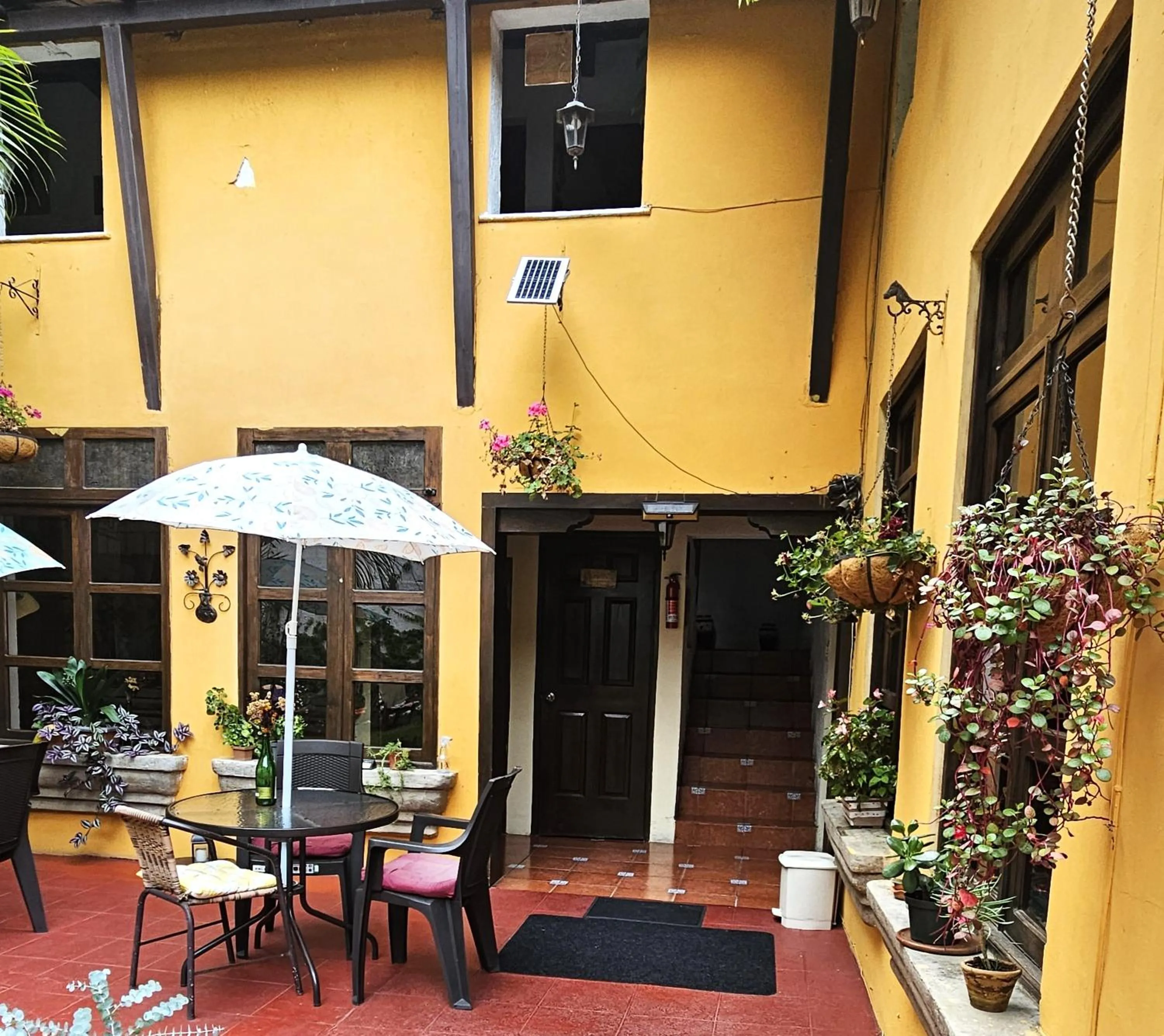 Garden view in Hotel Casa del Cerro
