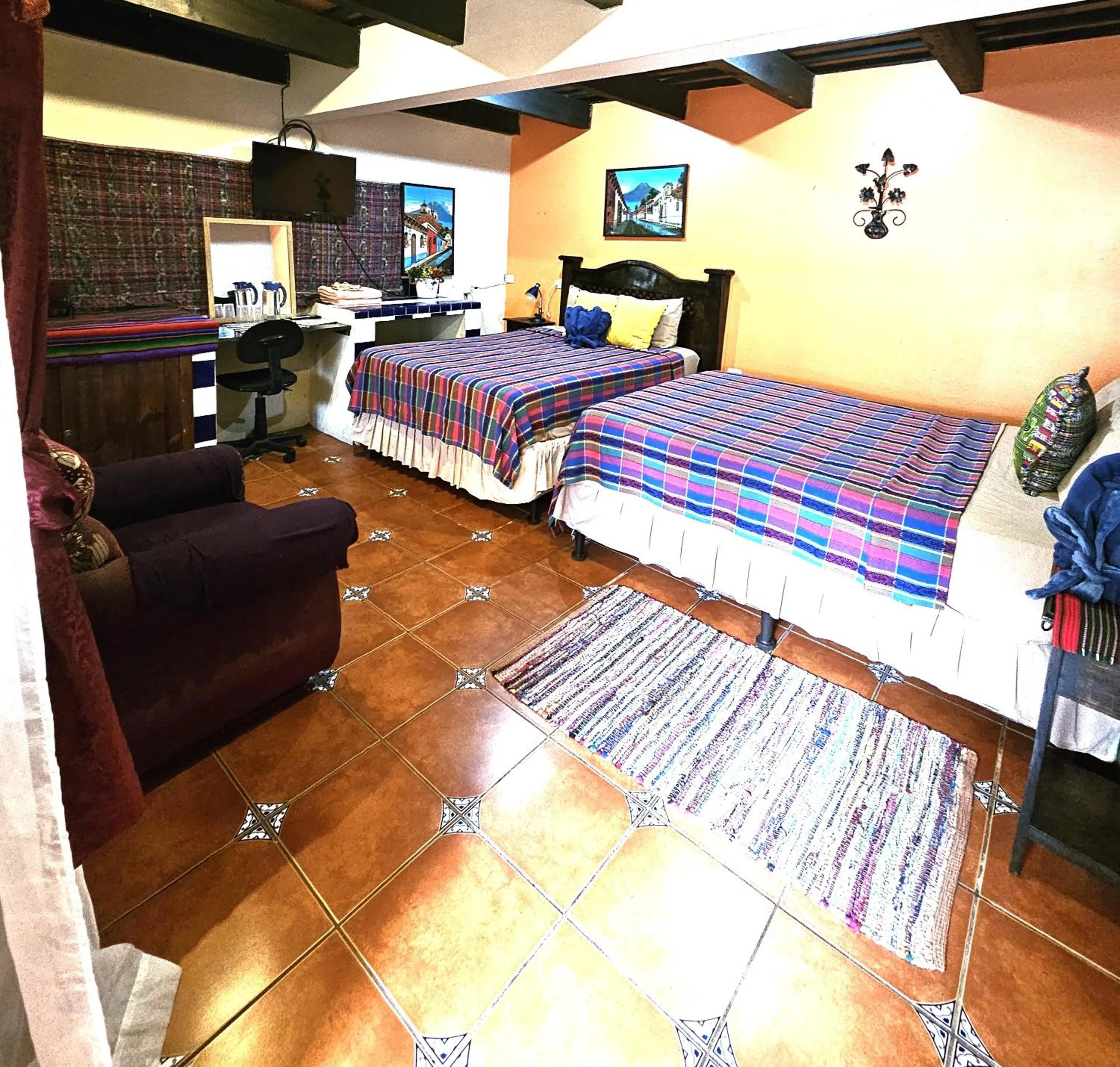 Bed in Hotel Casa del Cerro