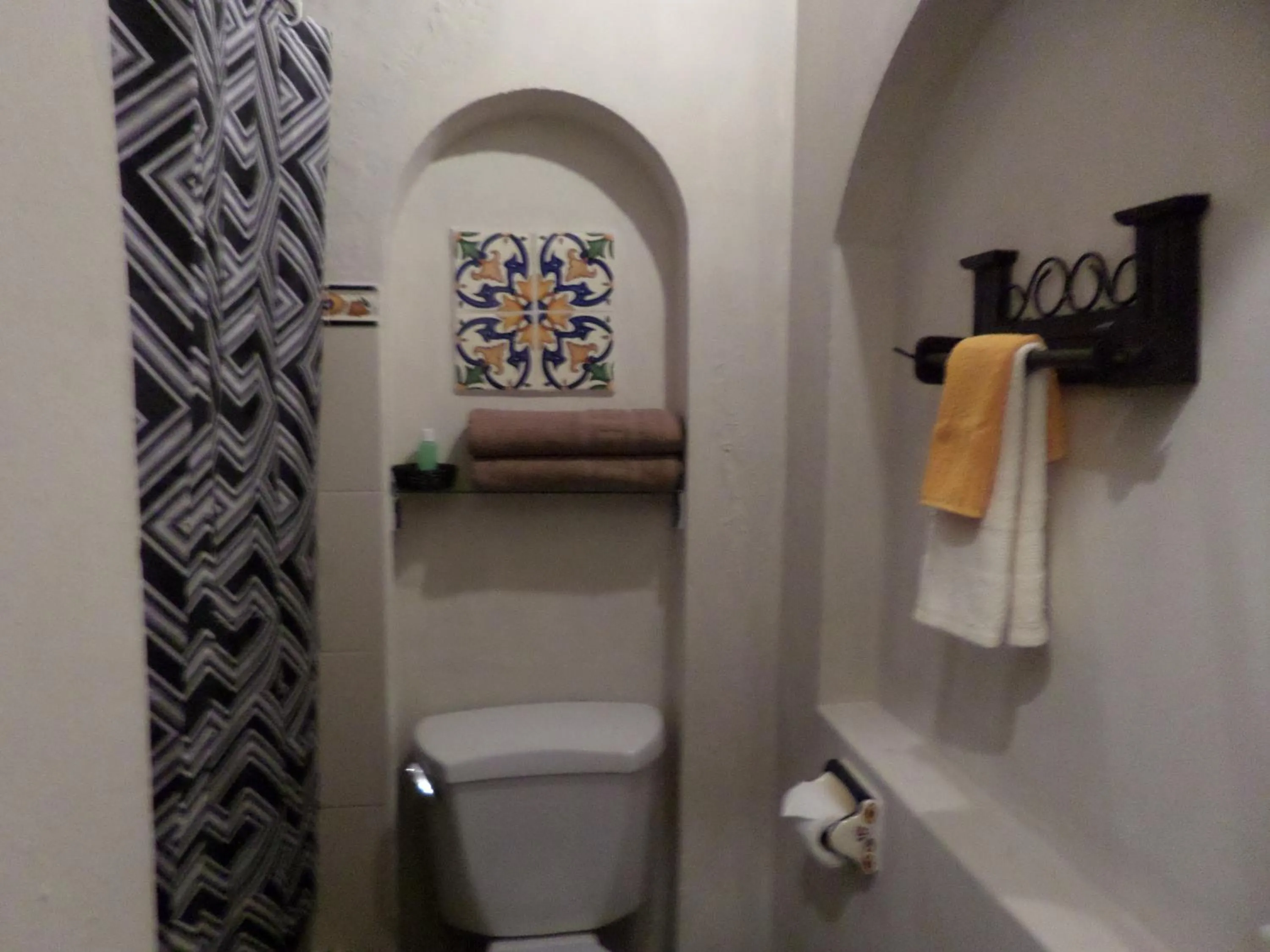 Shower in Hotel Casa del Cerro