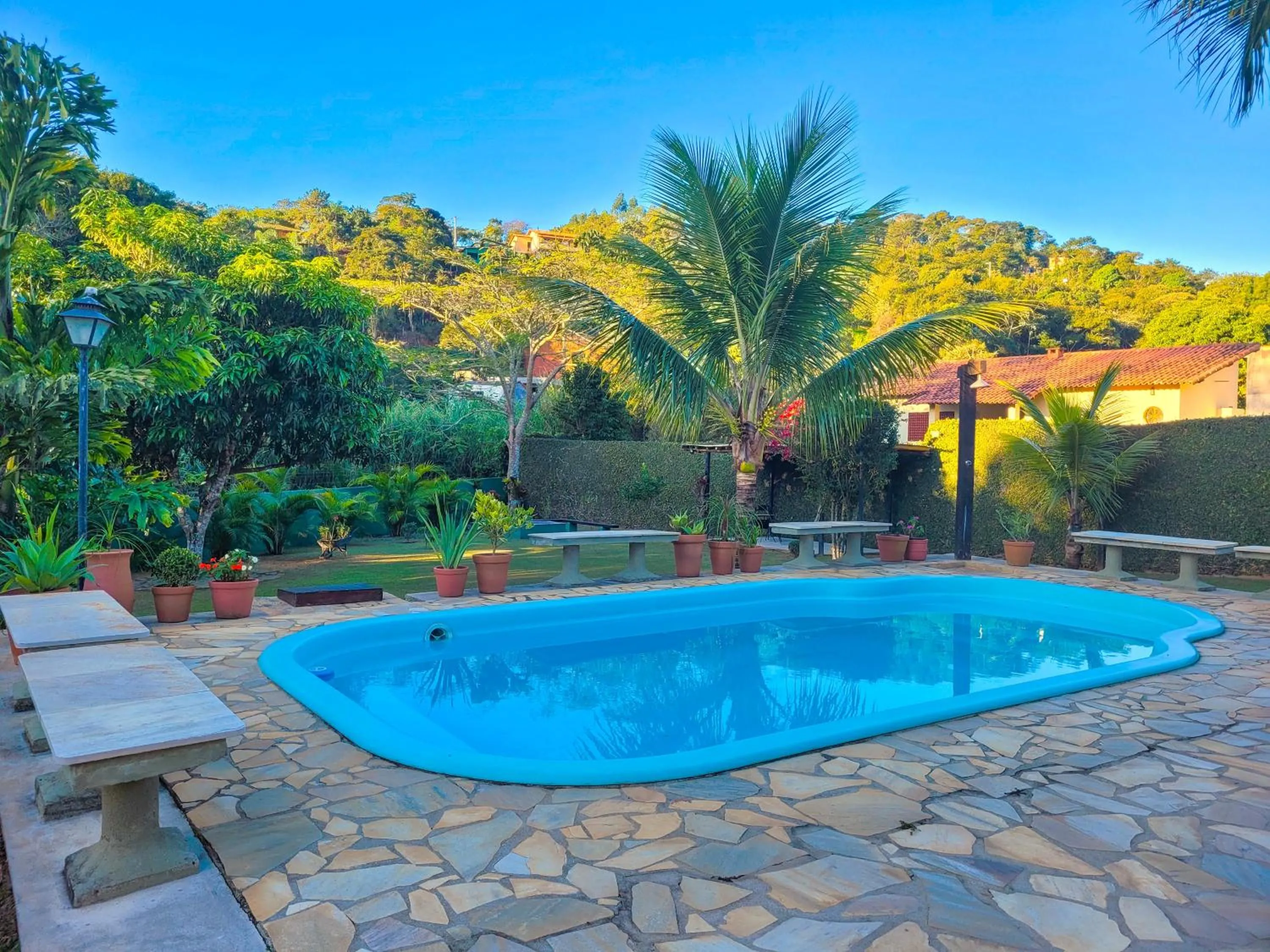 Pool view in Pousada Villa Terracotta
