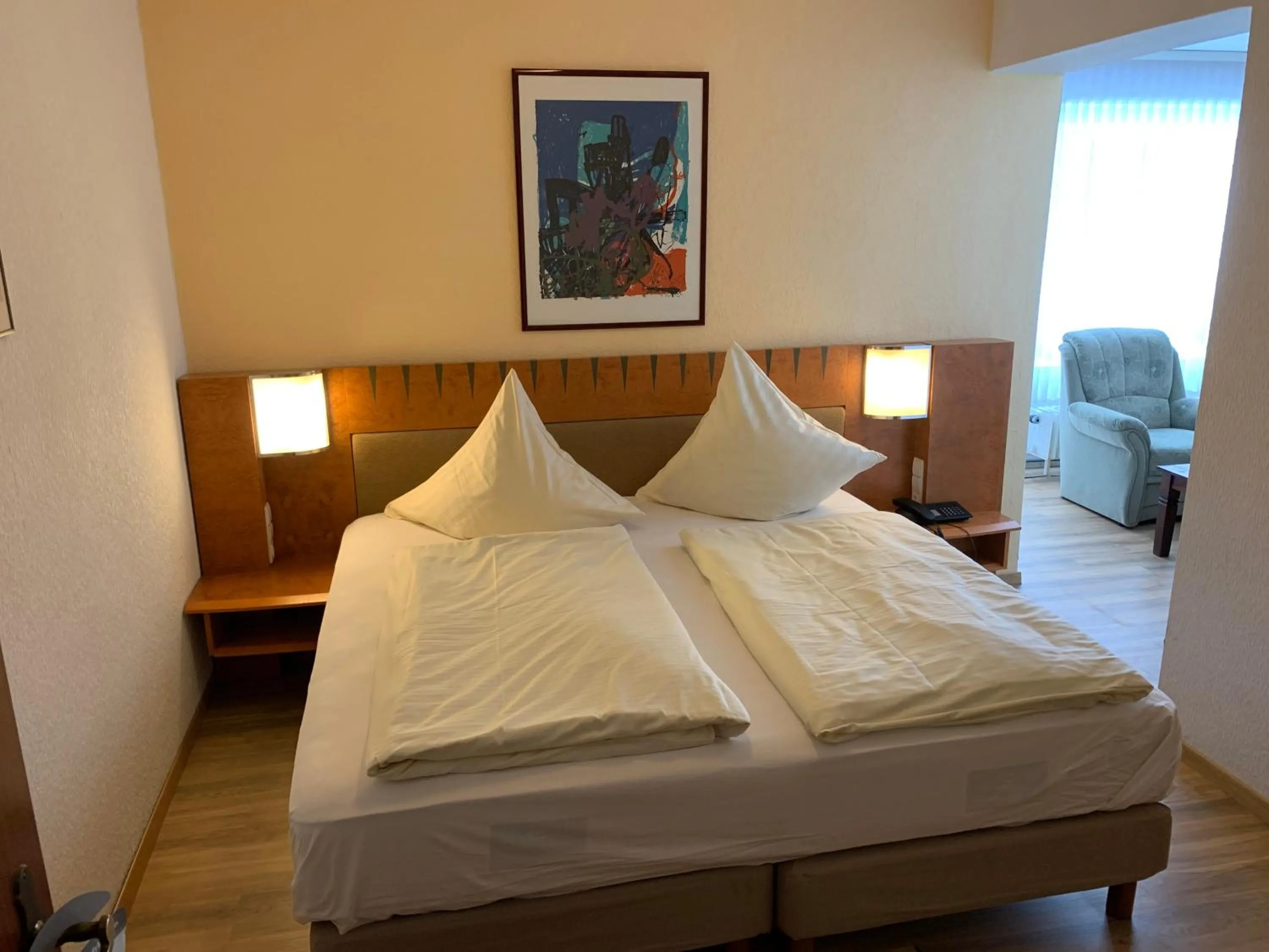 Bed in Hotel Martina