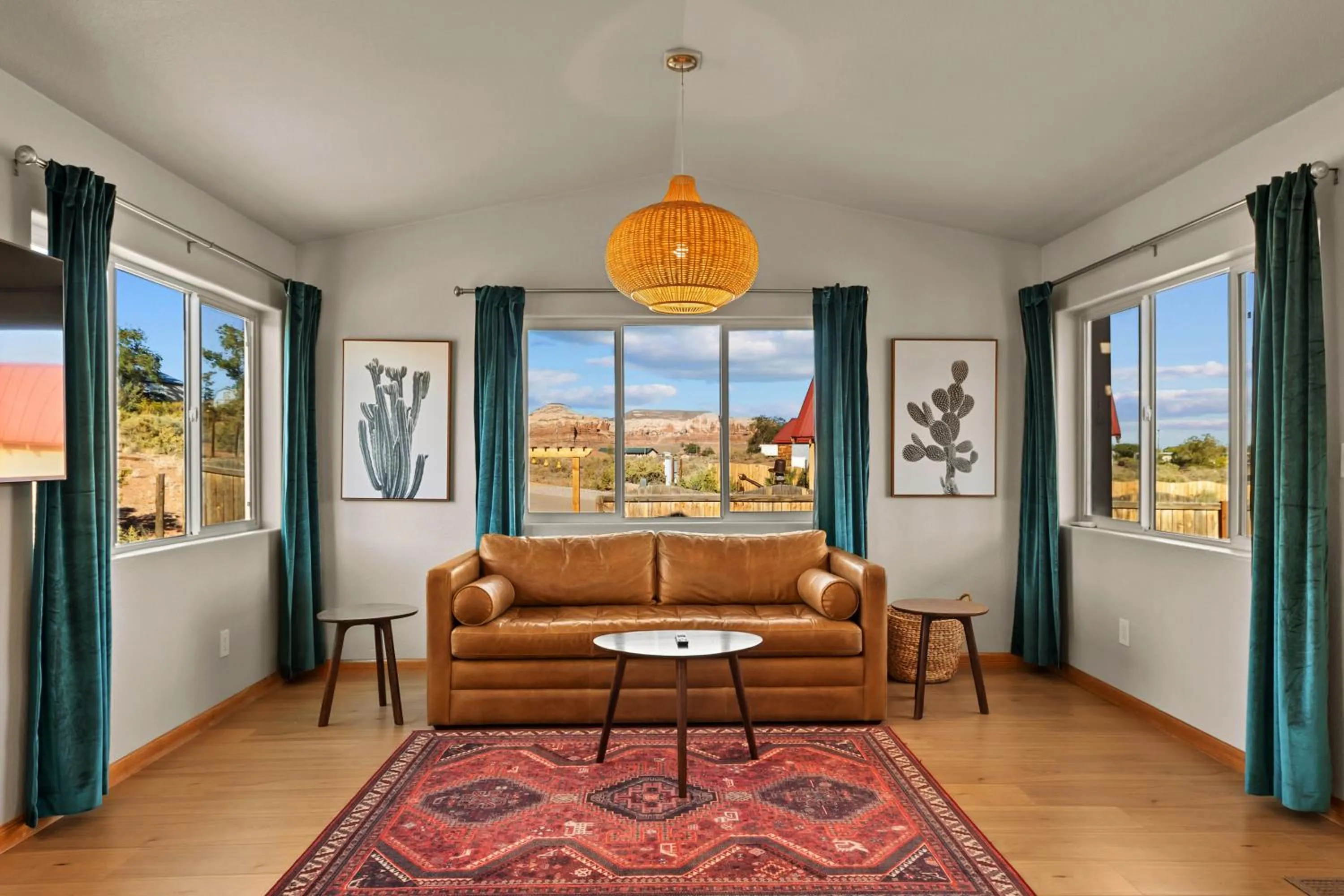 Living room in Willow Street Cottages