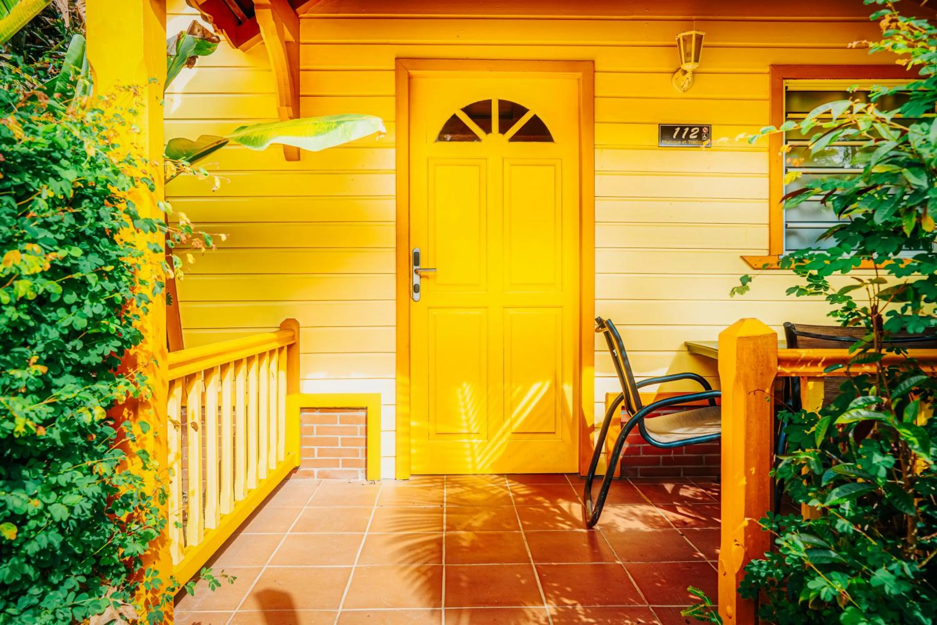 Patio in Hotel Bambou