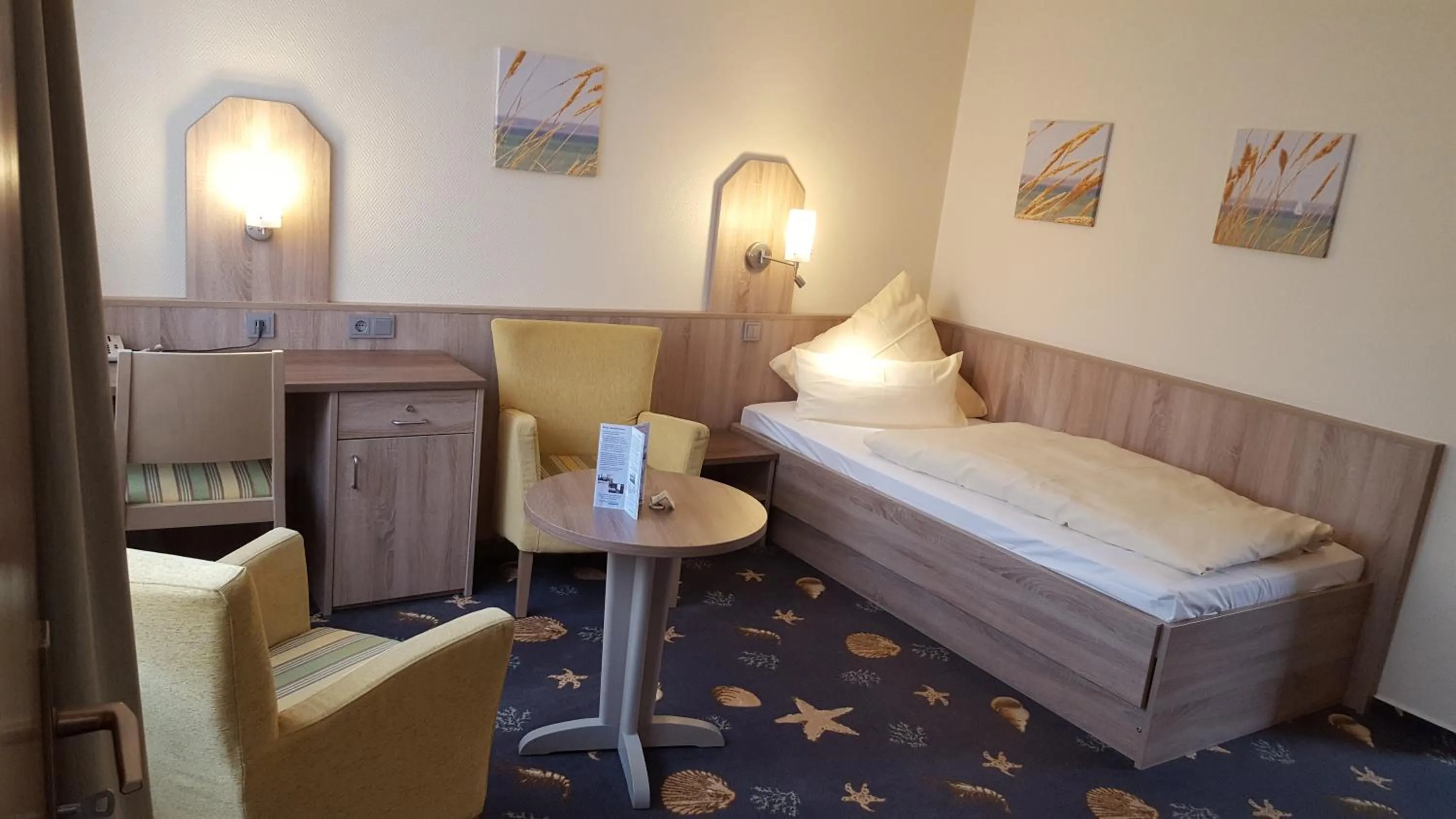 Photo of the whole room, Bed in Hotel Seeterrassen