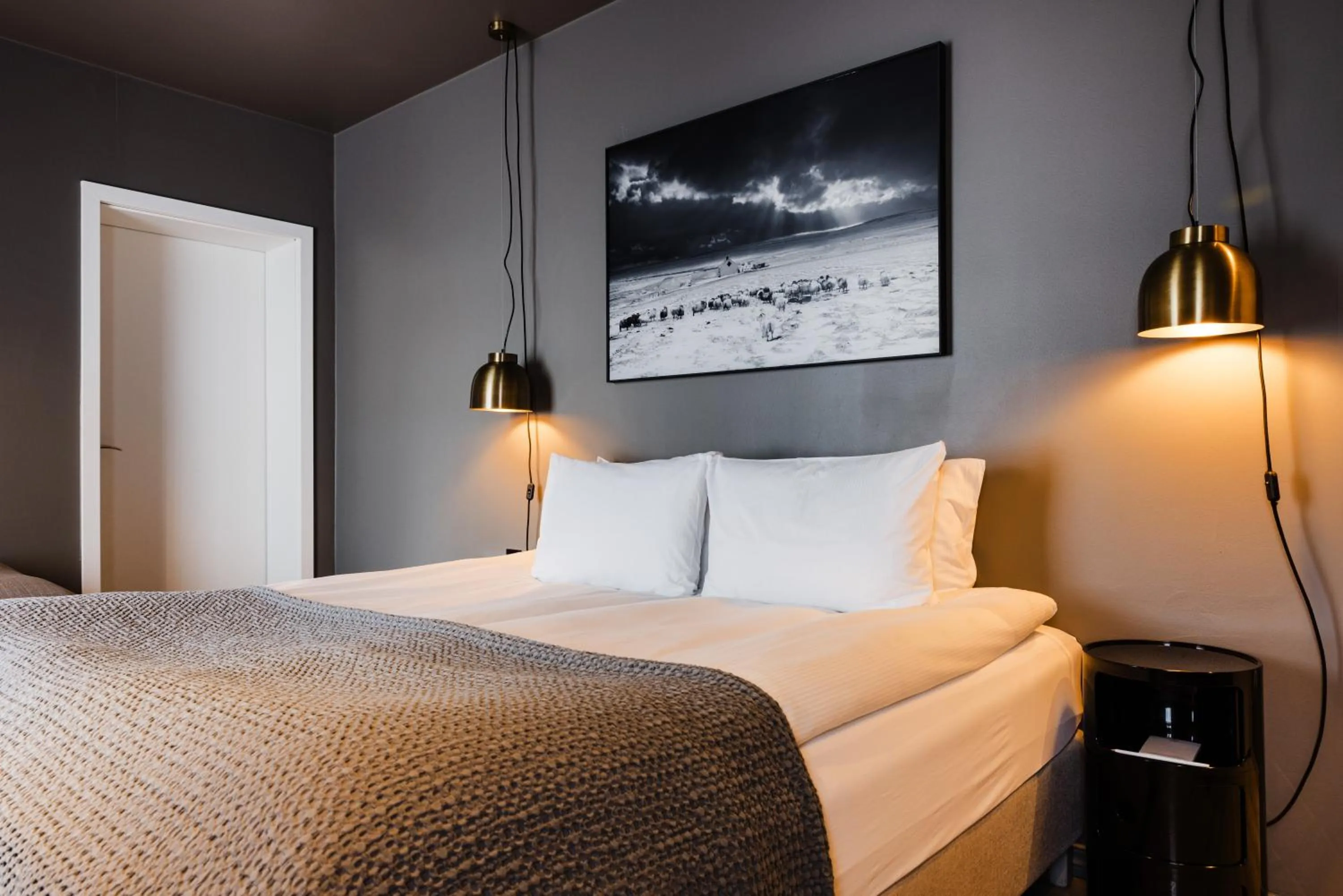 Bedroom, Bed in Hotel Ódinsvé