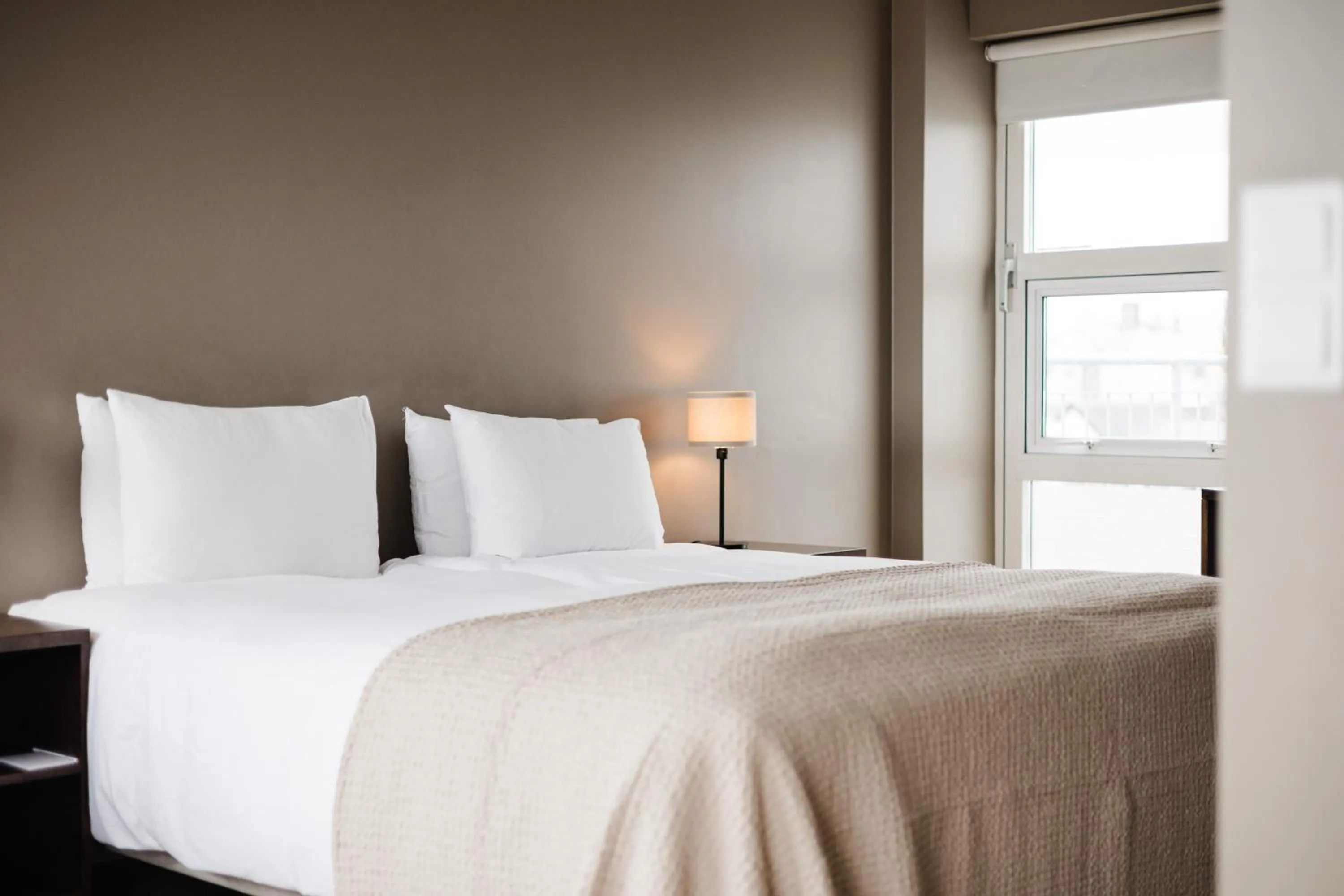 Bed in Hotel Ódinsvé