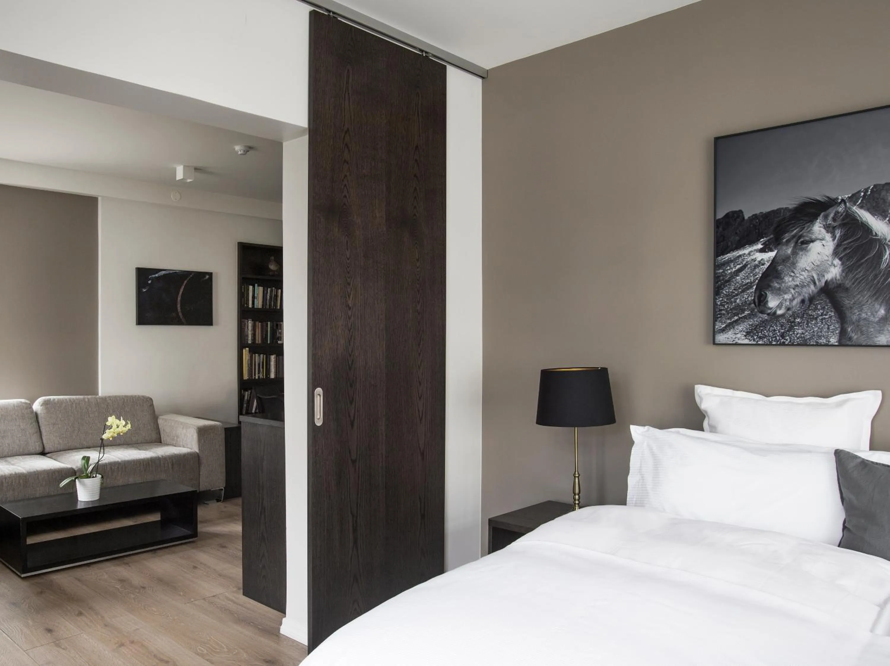 Photo of the whole room, Bed in Hotel Ódinsvé