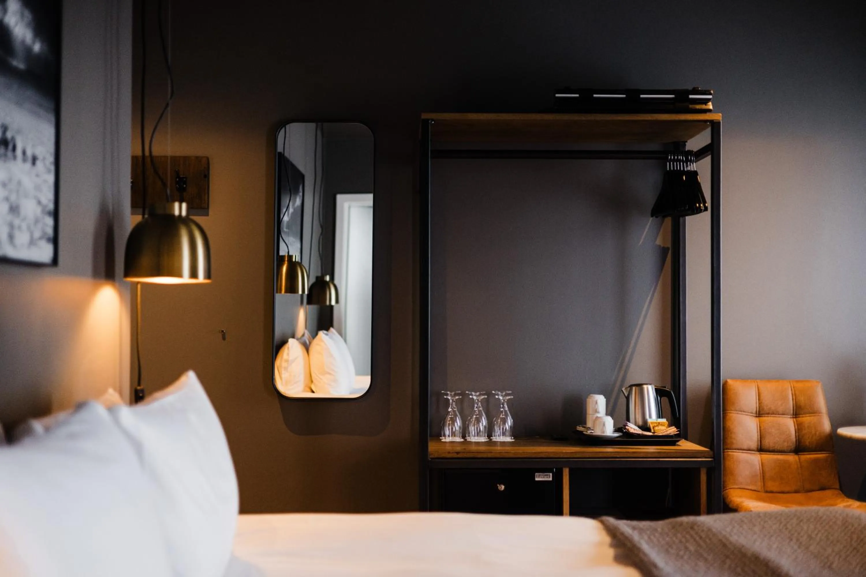 Bed in Hotel Ódinsvé