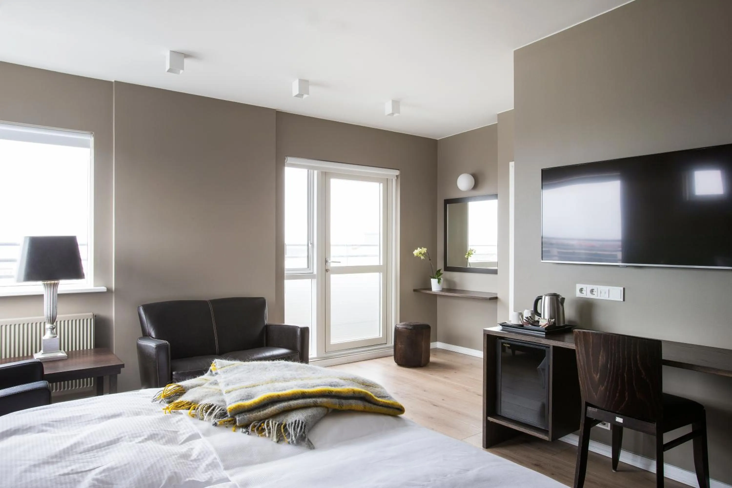 Decorative detail, Bed in Hotel Ódinsvé