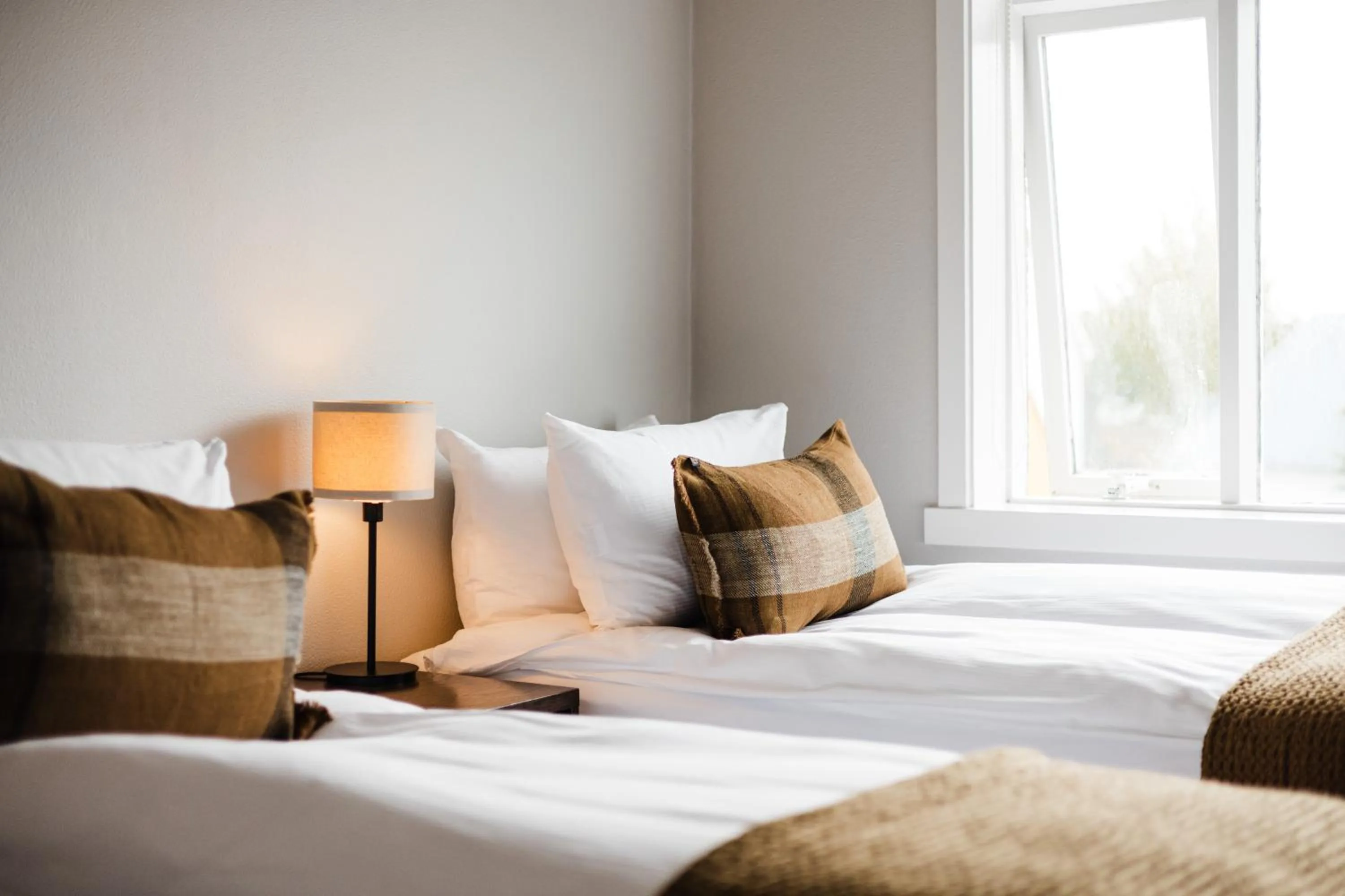 Bed in Hotel Ódinsvé