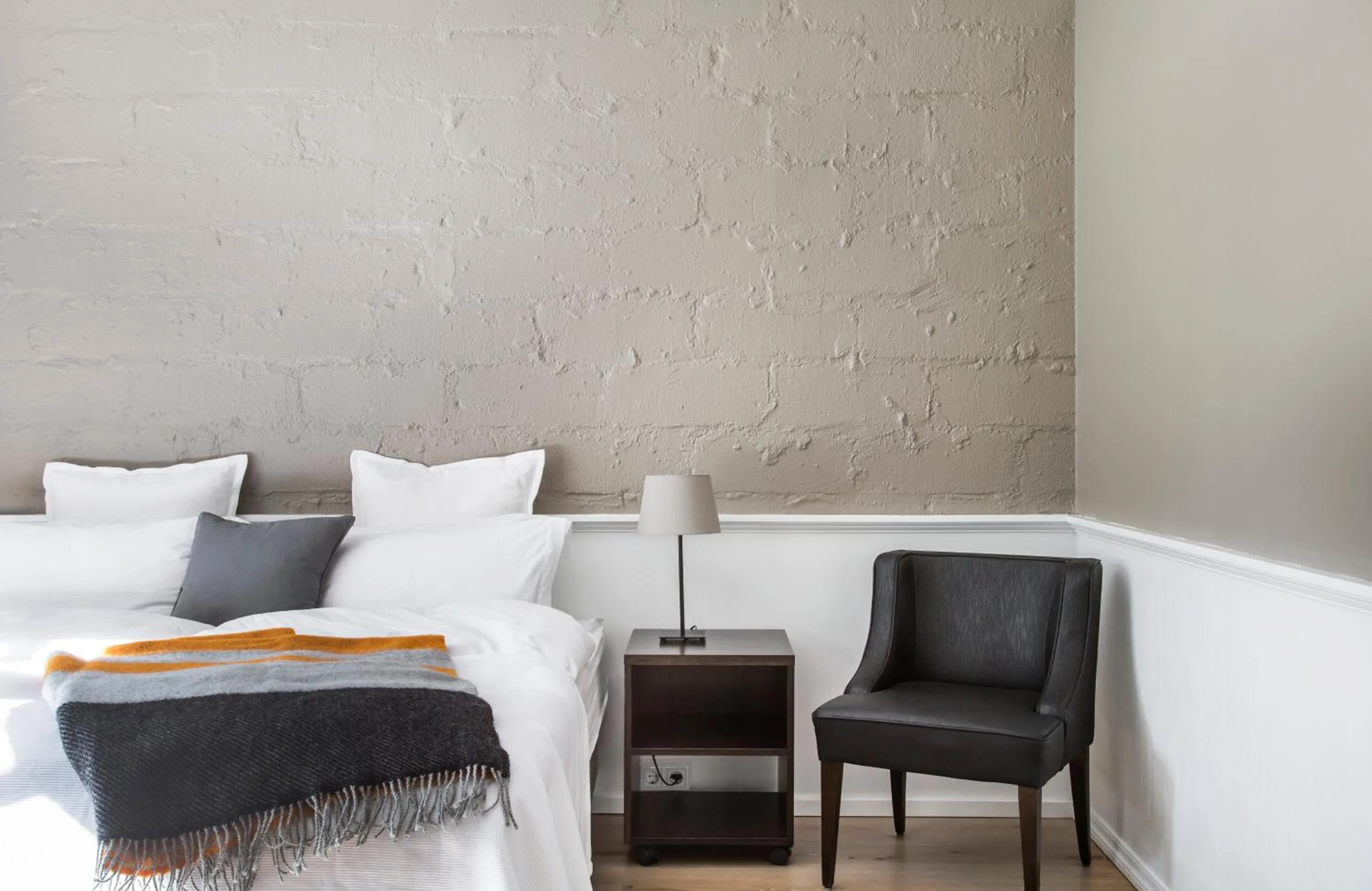 Bed in Hotel Ódinsvé