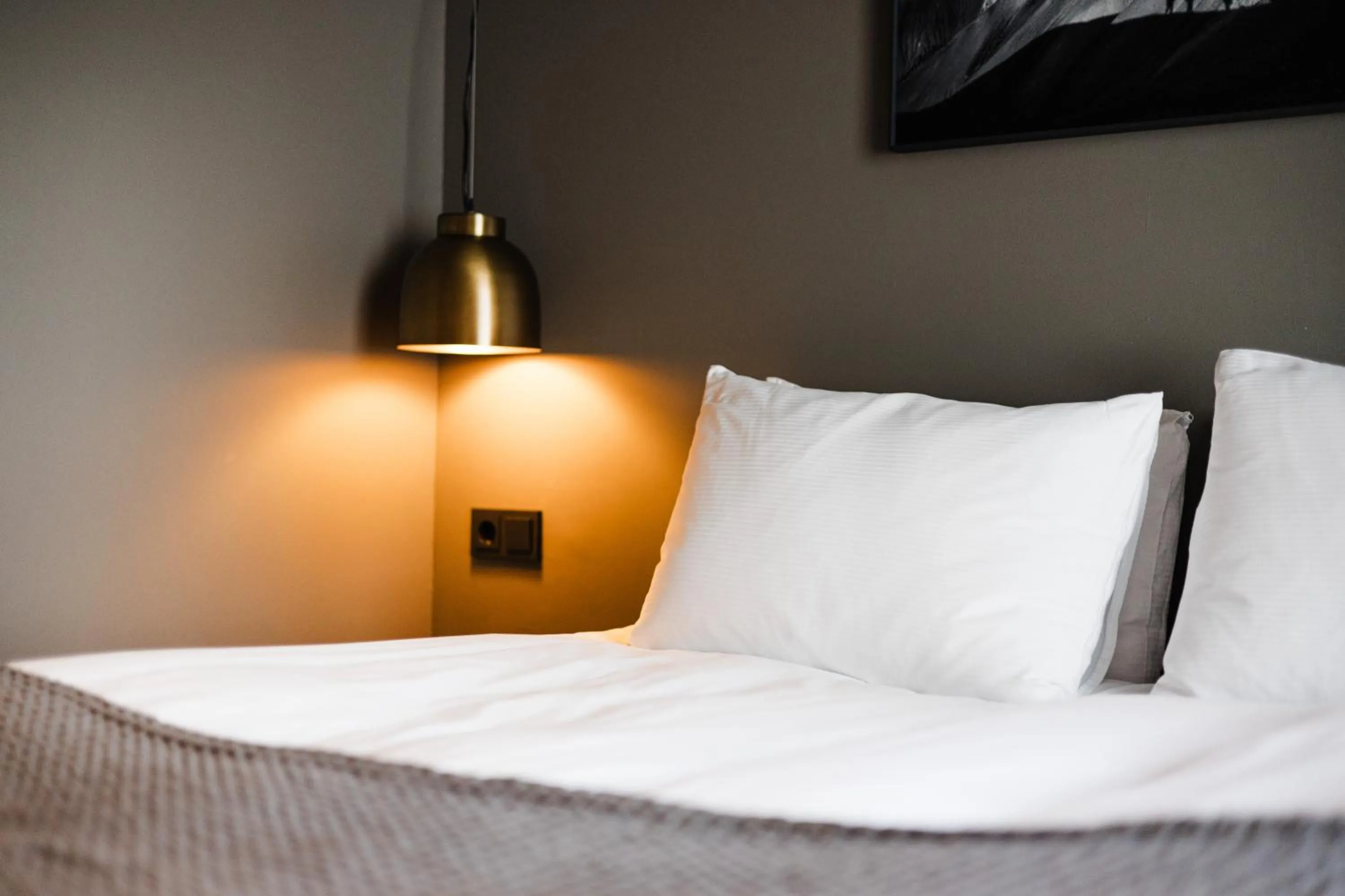 Bed in Hotel Ódinsvé