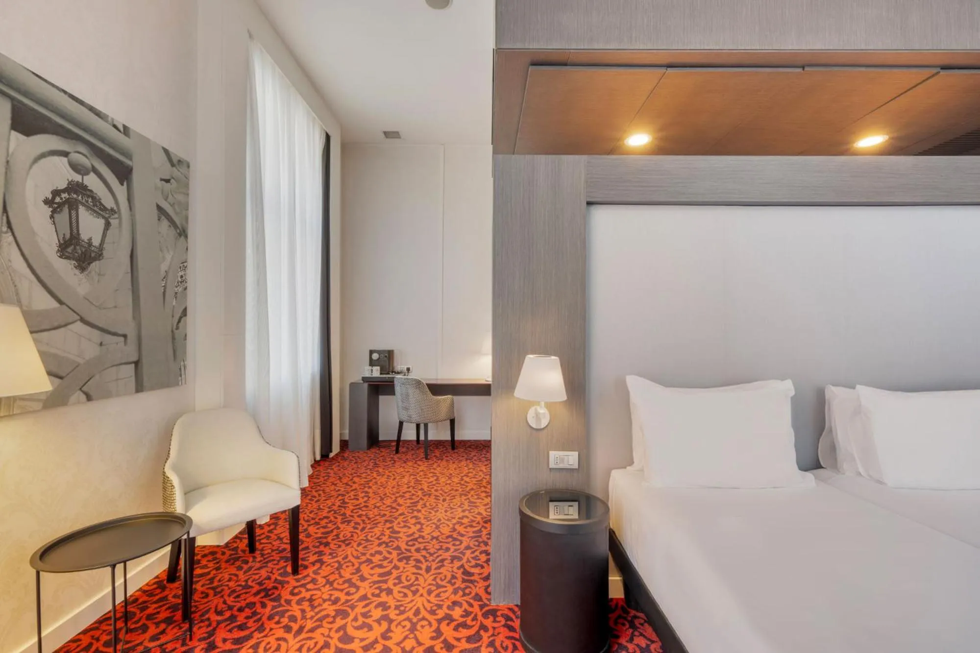 Bed in Eurostars Palazzo Zichy