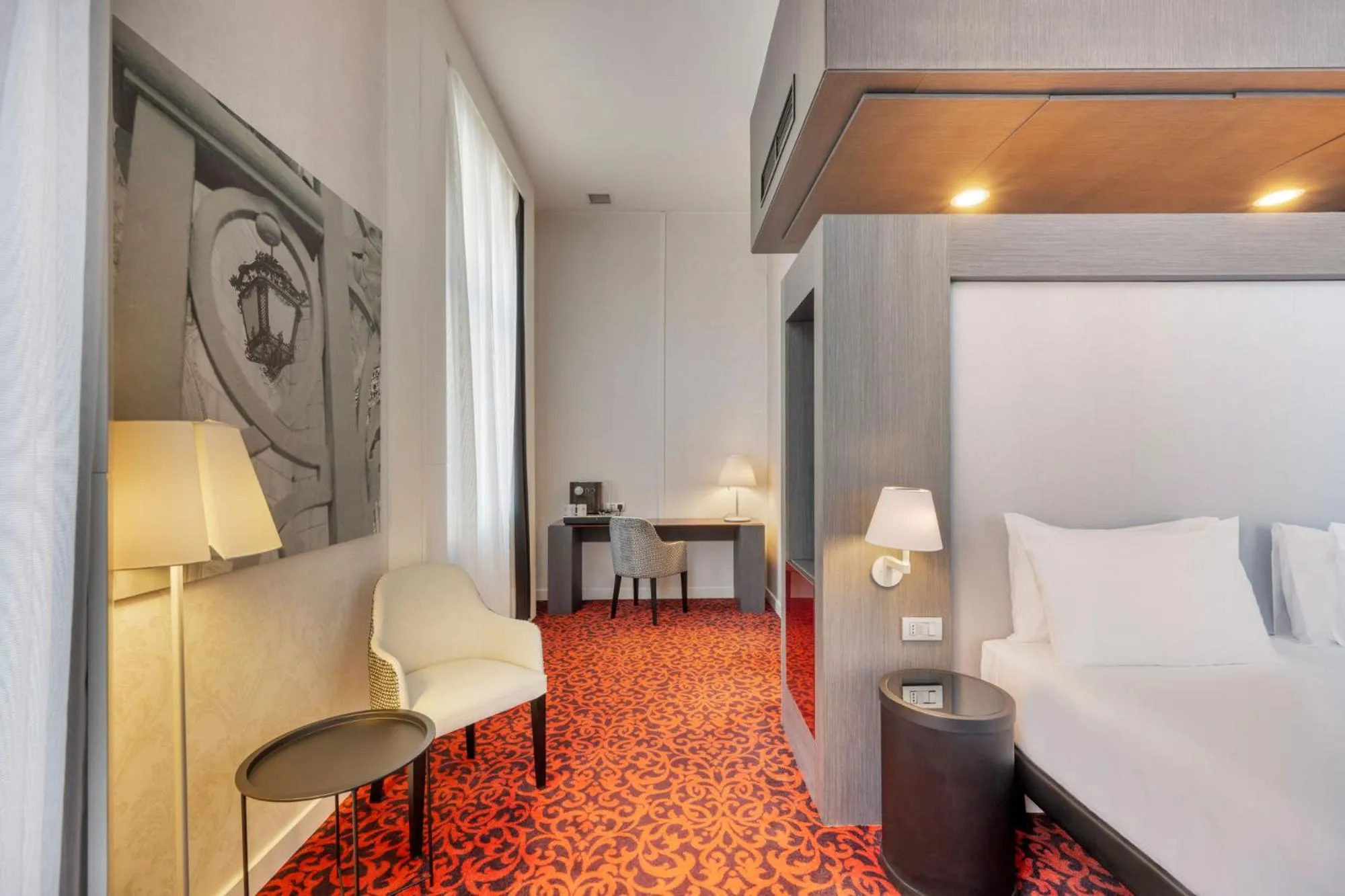 Bed in Eurostars Palazzo Zichy