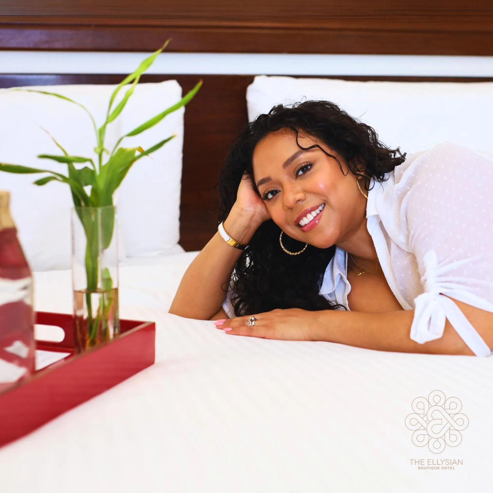 Bed in The Ellysian Boutique Hotel