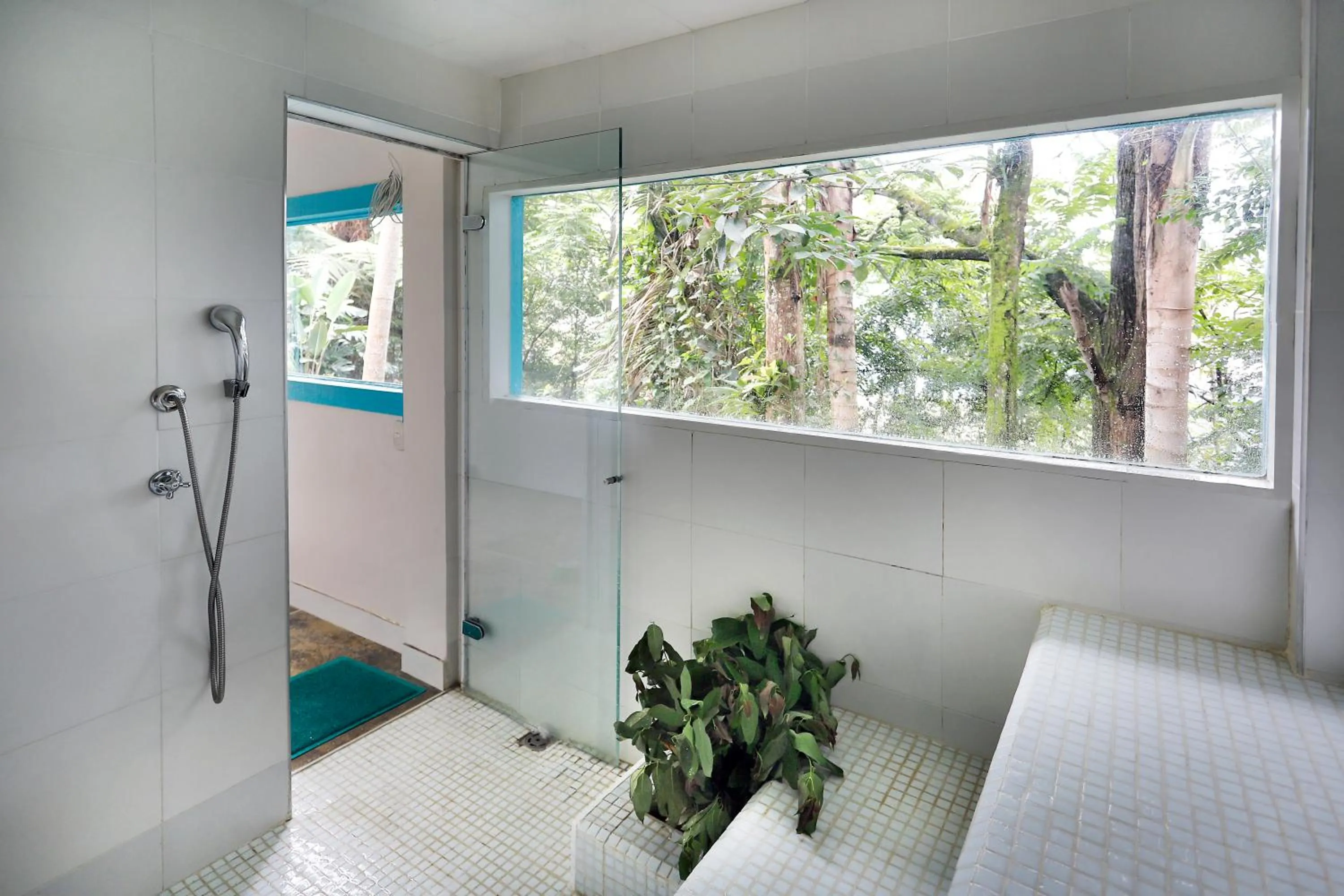 Steam room, Bed in Casa de las Dos Palmas