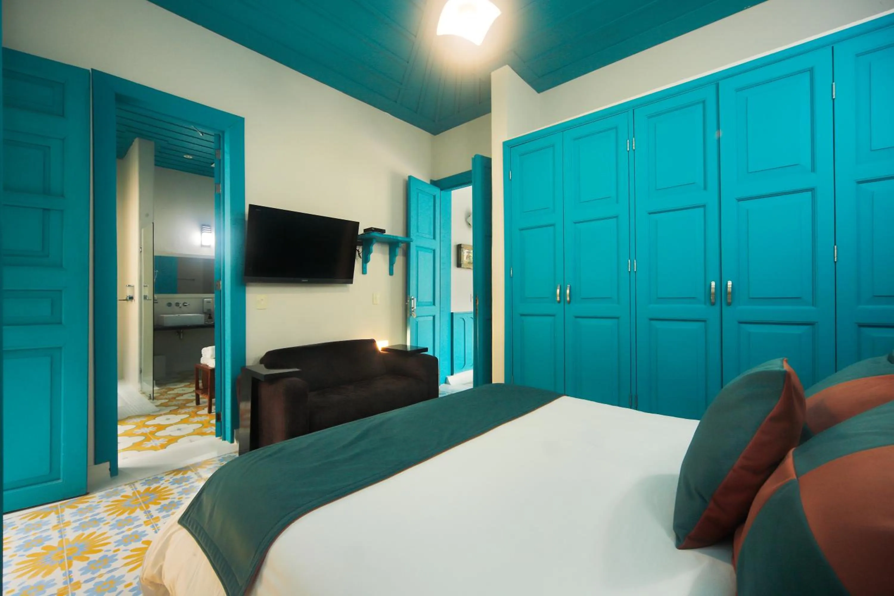 Bedroom, Bed in Casa de las Dos Palmas