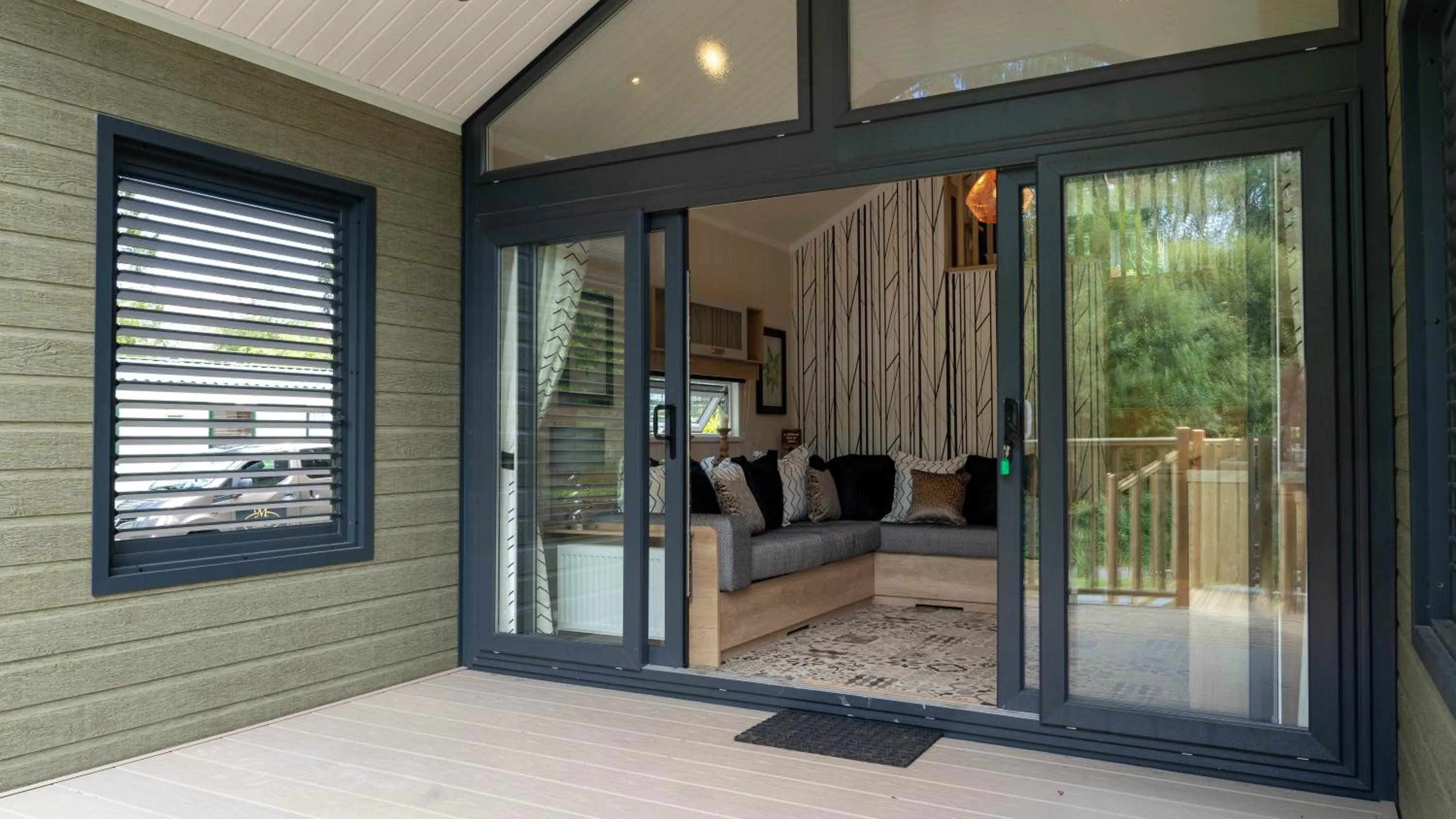 Balcony/Terrace in Newby Bridge Country Caravan Park