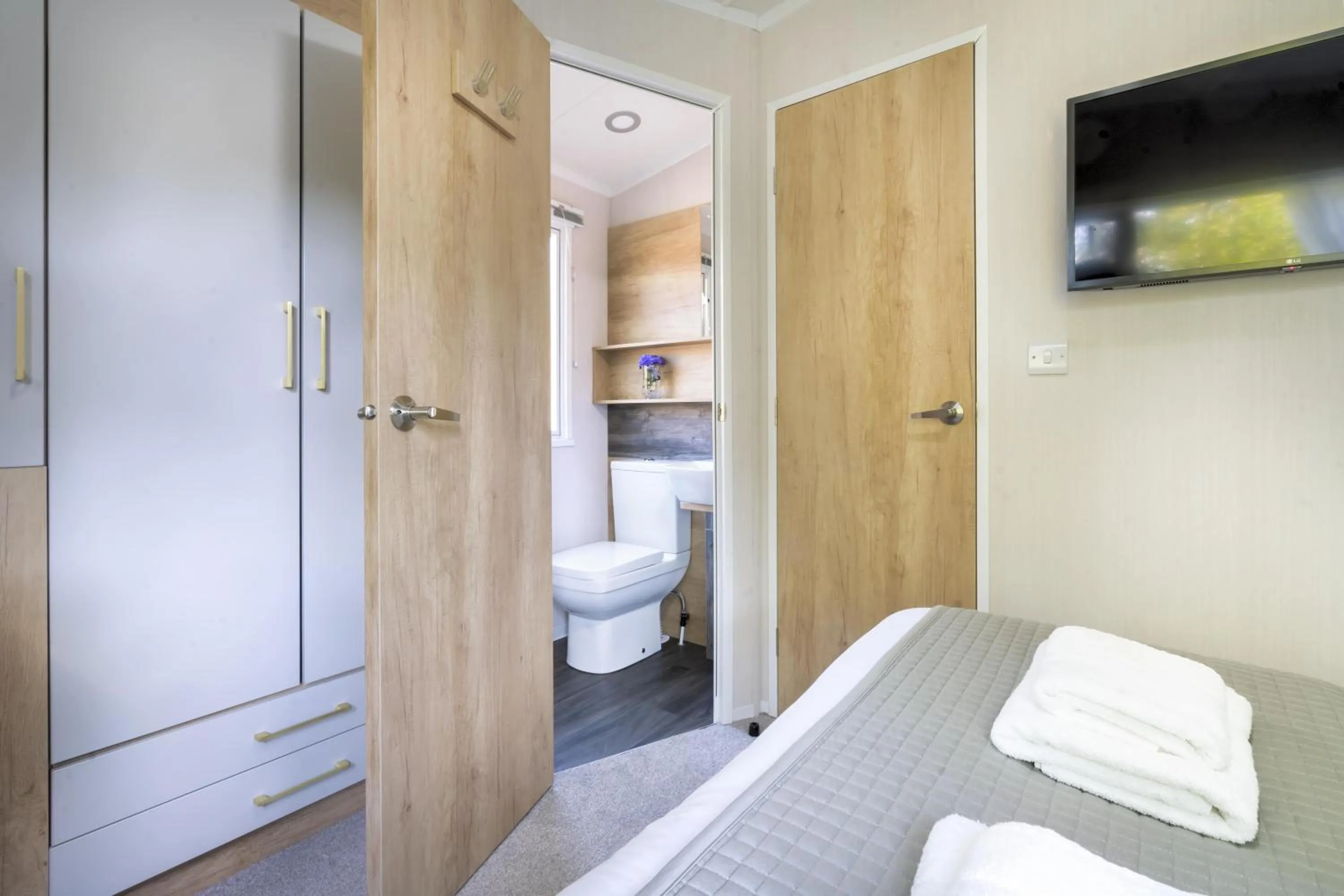 Bed in Newby Bridge Country Caravan Park