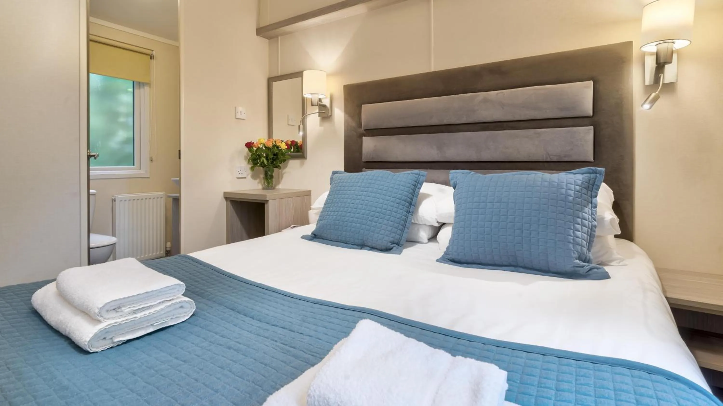 Bed in Newby Bridge Country Caravan Park